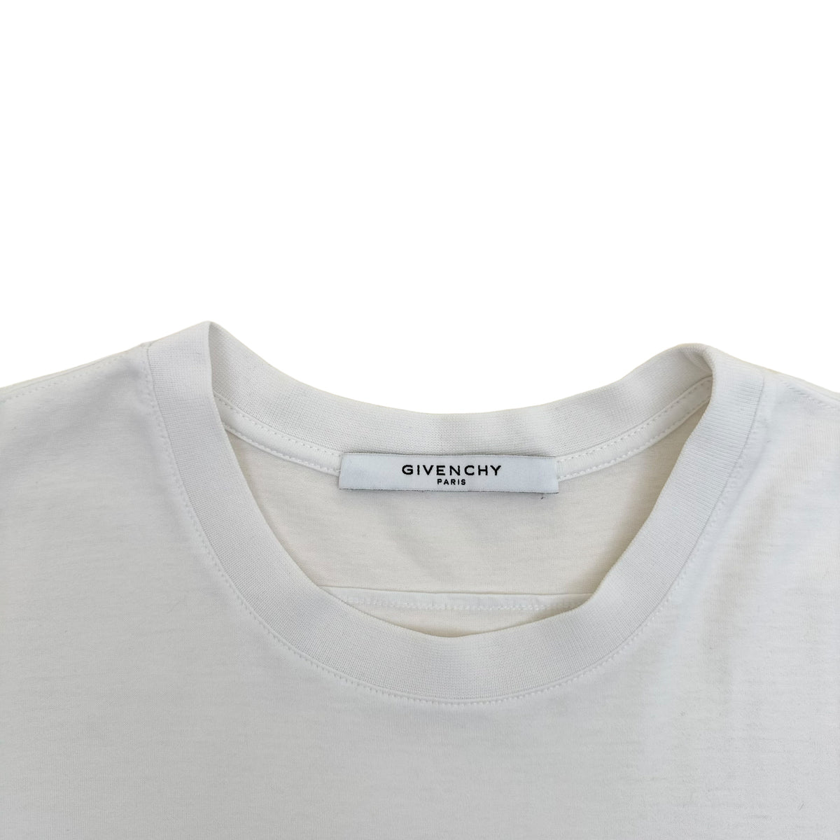 GIVENCHY OVERSIZED LOGO COTTON T-SHIRT WHITE XS