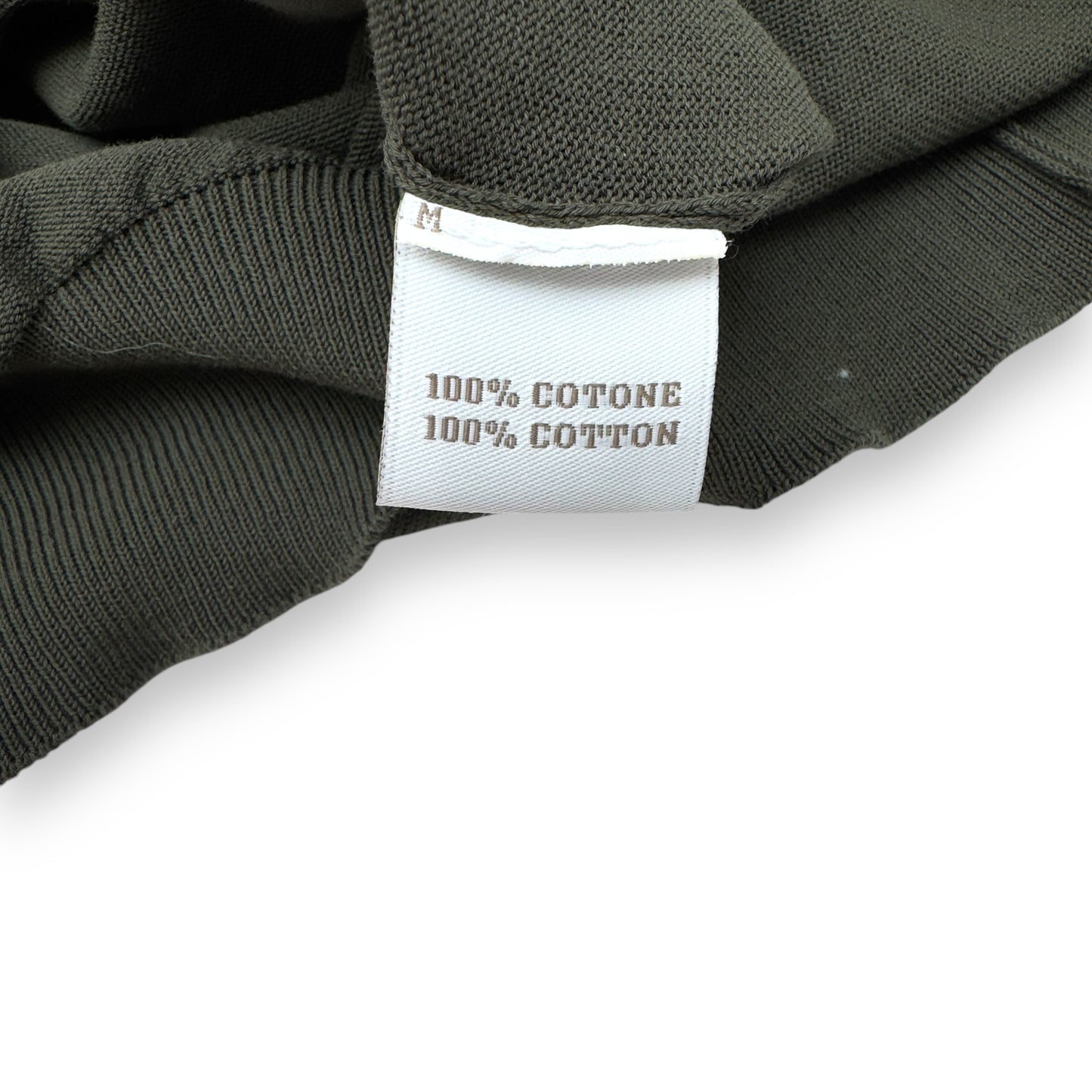 THOM SWEENEY COTTON POLO SHIRT GREEN M