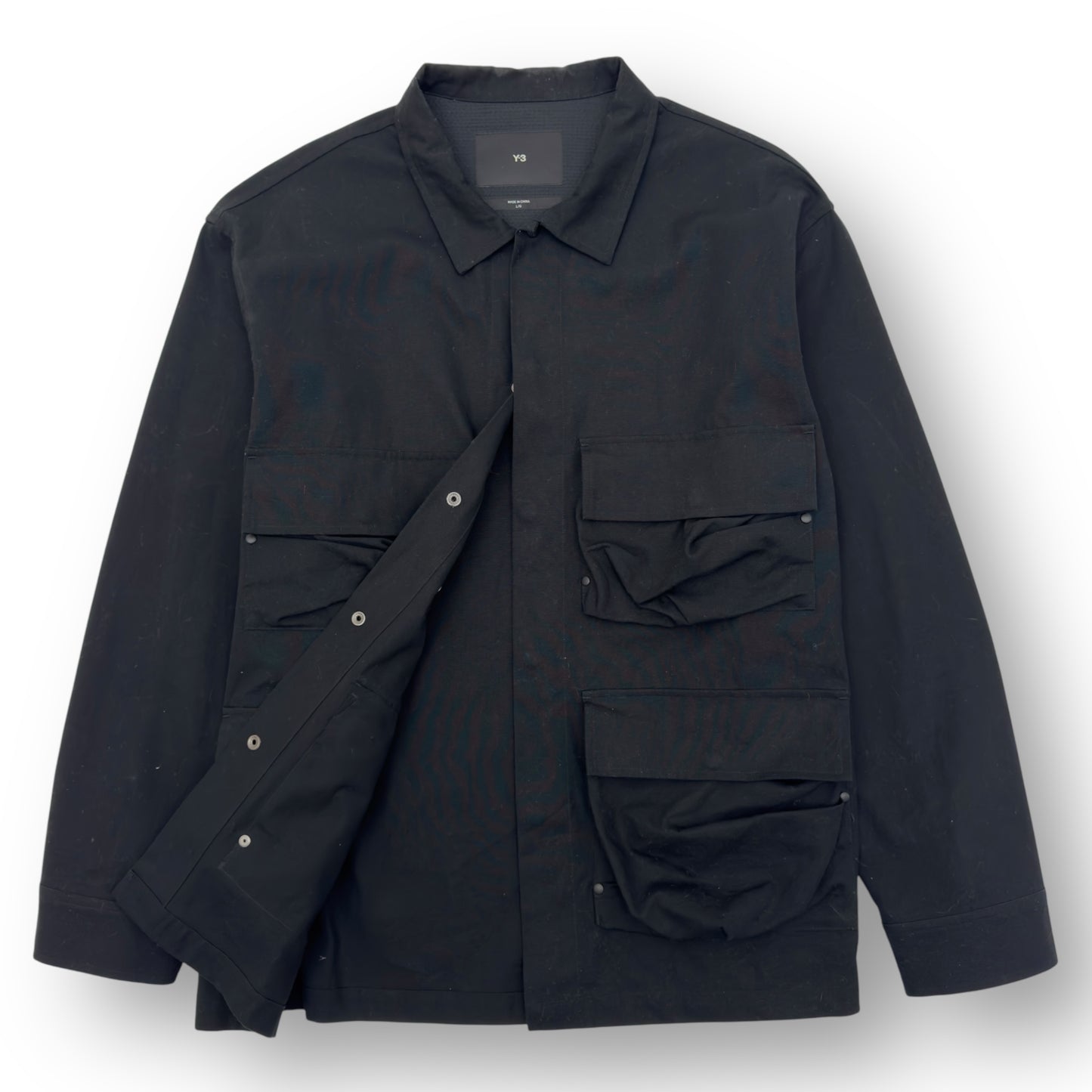 ADIDAS Y-3 OVERSIZED POCKET OVERSHIRT BLACK XL