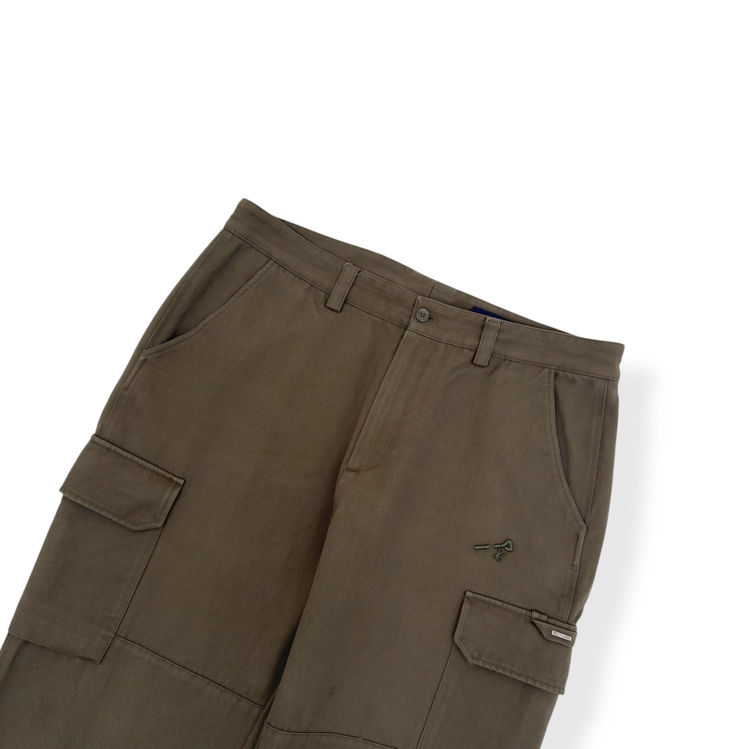 LOUIS VUITTON LVSE PANELLED CARGO PANTS KHAKI GREEN 44 / L