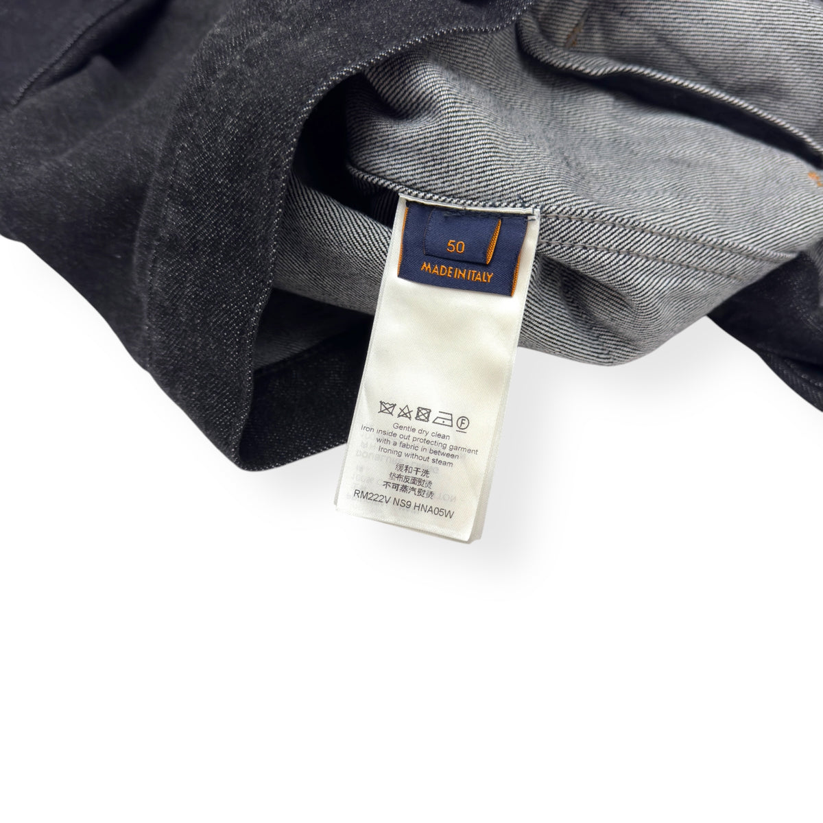LOUIS VUITTON KARAKORAM BOW TIE DENIM JACKET FR50 / M