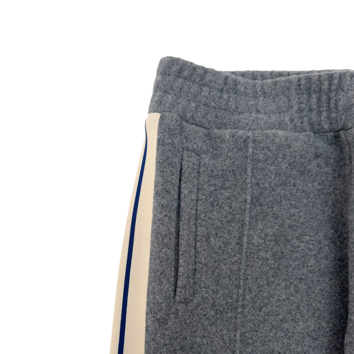 PALM ANGELS WOOL STRAIGHT TROUSERS GREY L