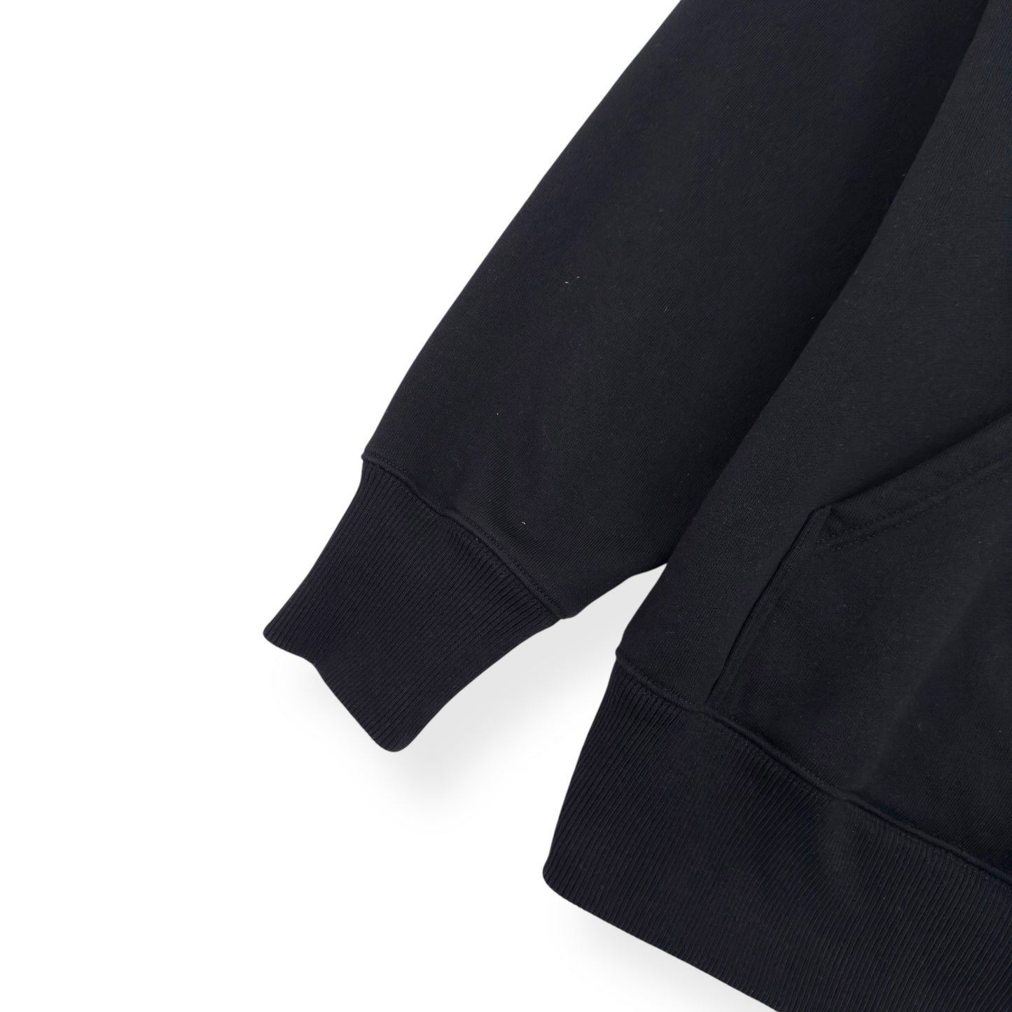 GIVENCHY OVERSIZED ARCHETYPE LOGO EMBROIDERED HOODIE BLACK / WHITE S