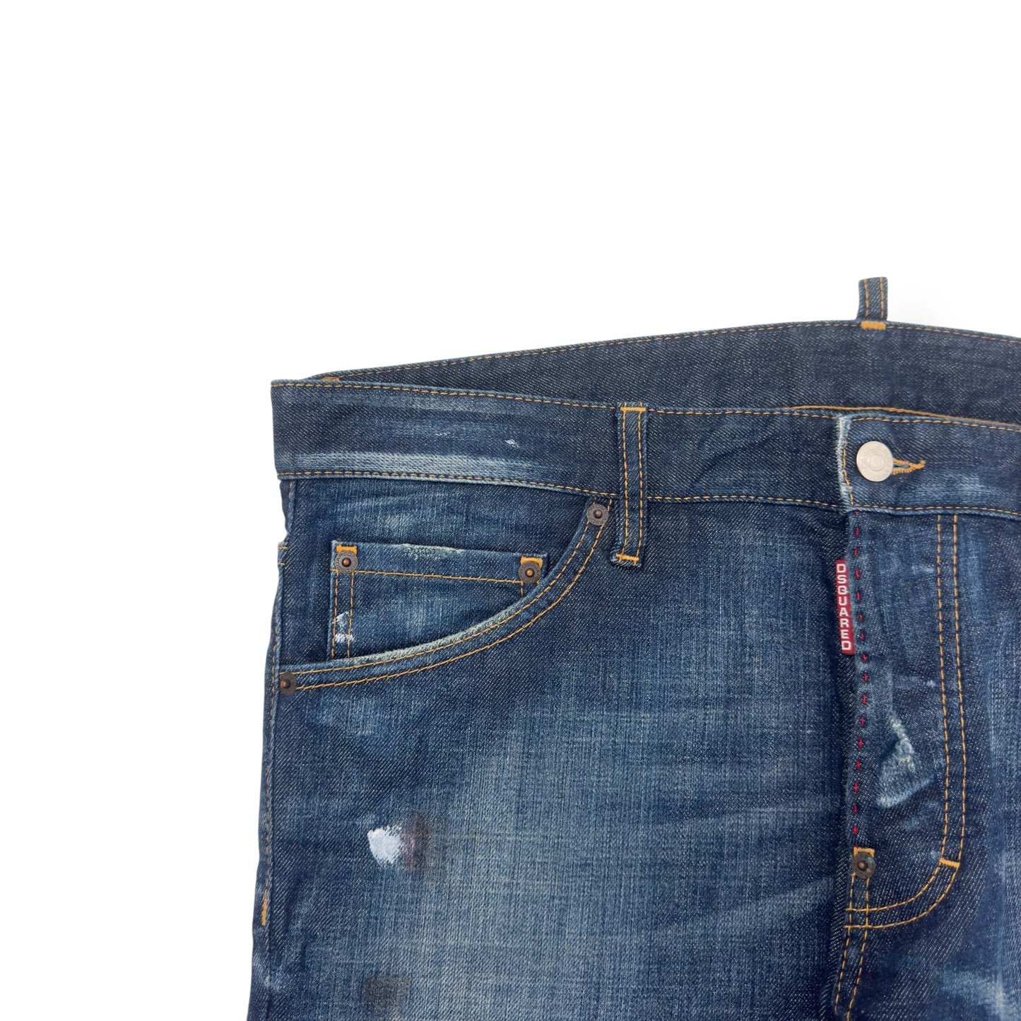 DSQUARED DISTRESSED DENIM JEANS BLUE 52 / XL