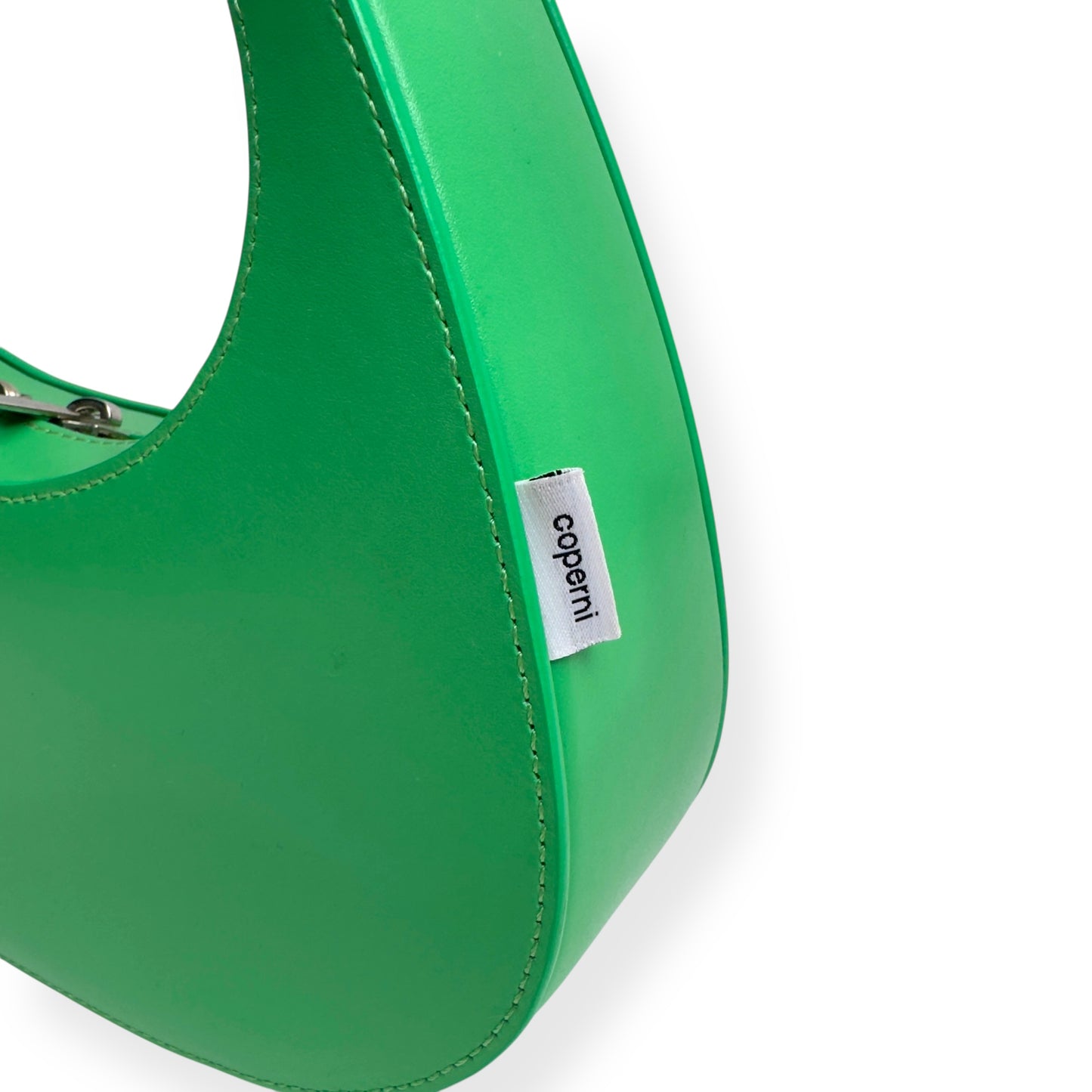 COPERNI SWIPE LEATHER TOP HANDLE BAG GREEN S