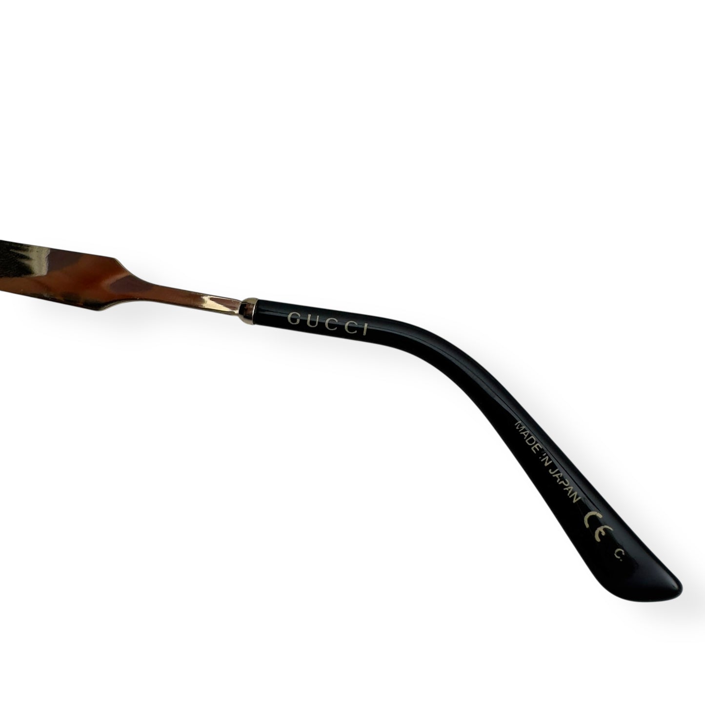 GUCCI SPOTTED TORTOISESHELL SUNGLASSES BROWN