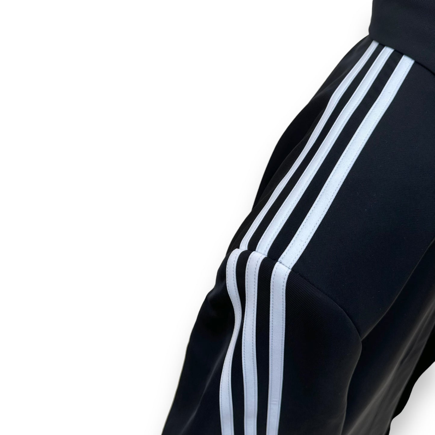 BALENCIAGA X ADIDAS OVERSIZED STRIPED SUIT JACKET BLACK XS