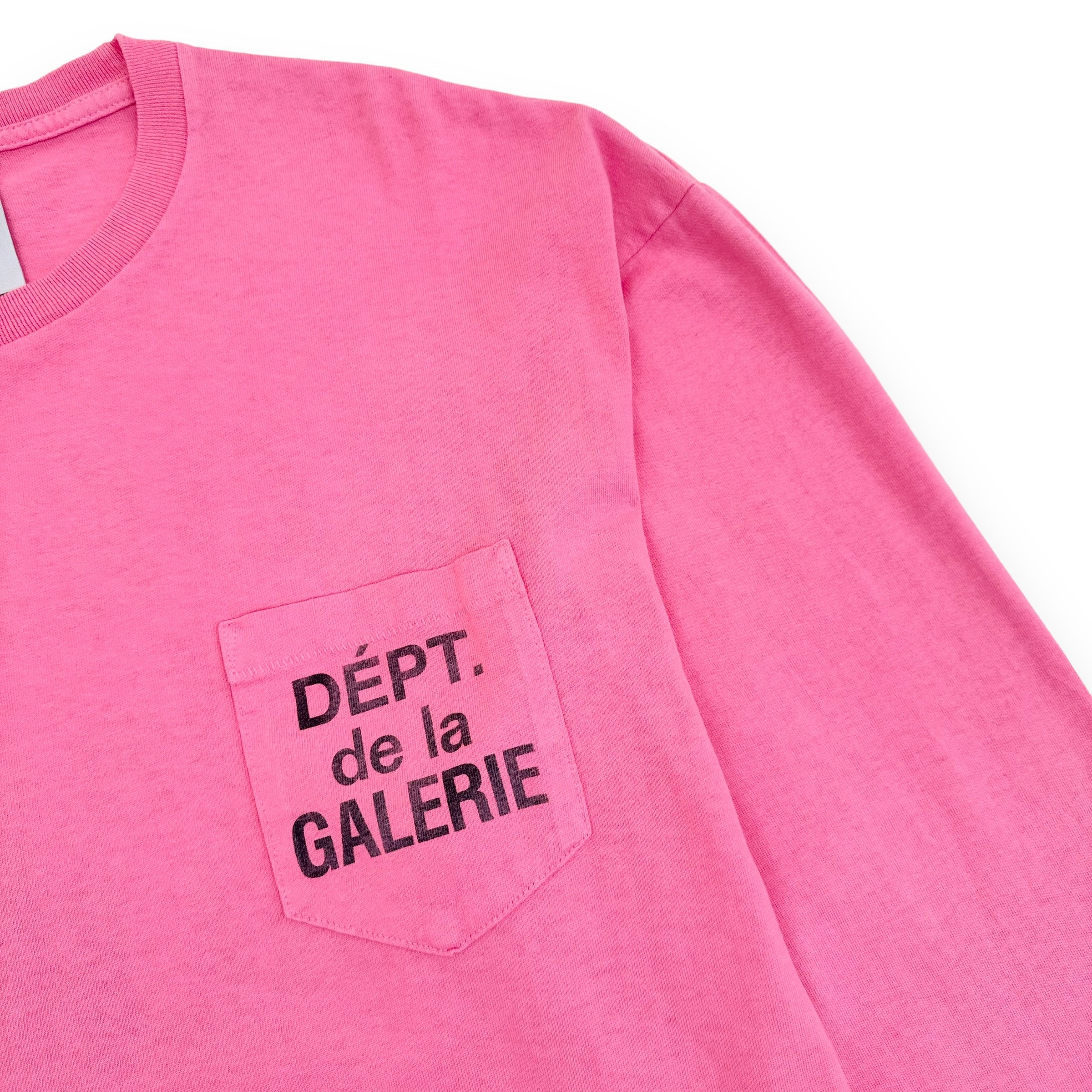 GALLERY DEPT. LOGO-PRINT LONG SLEEVE T-SHIRT SALMON XL