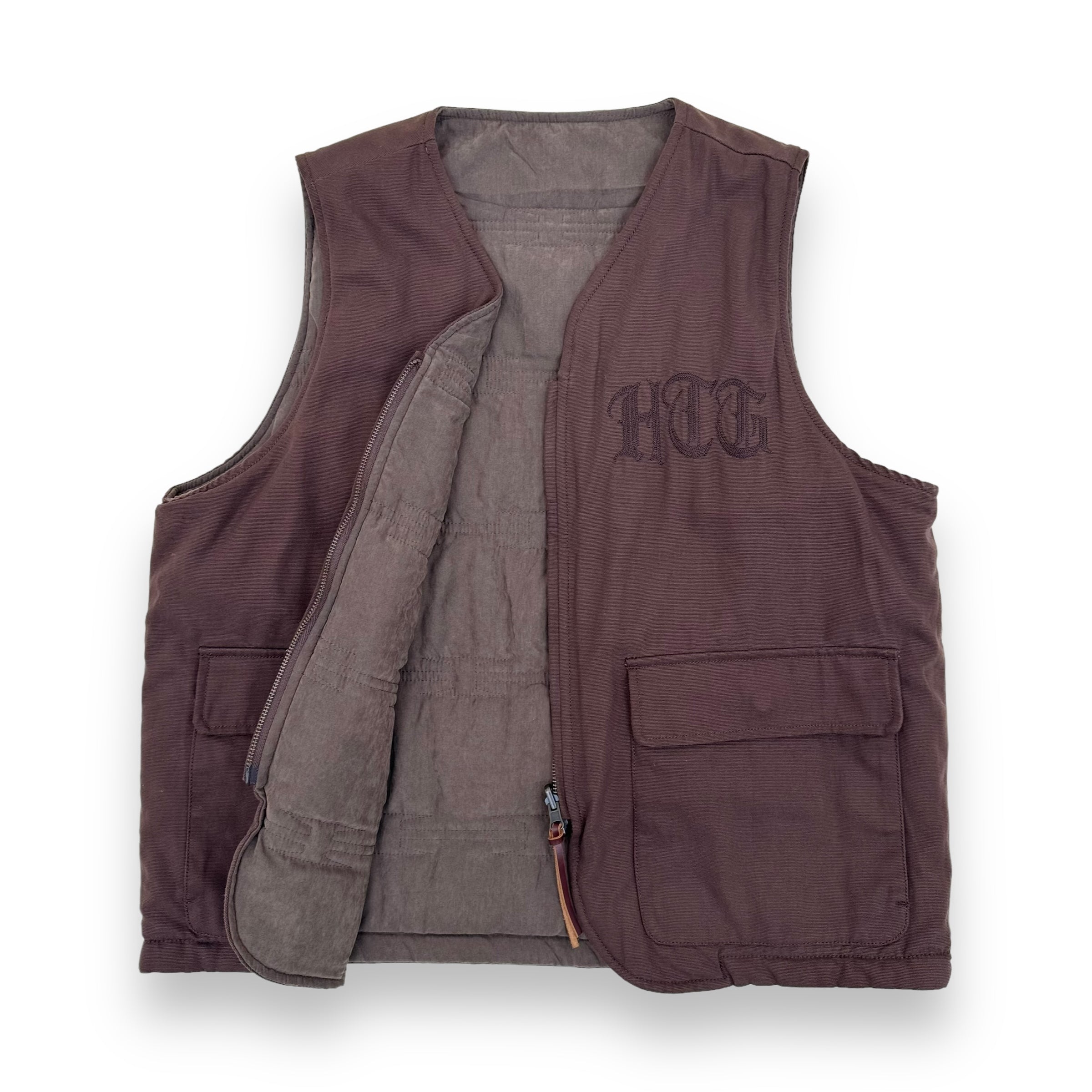 HONOR THE GIFT REVERSIBLE VEST BROWN L