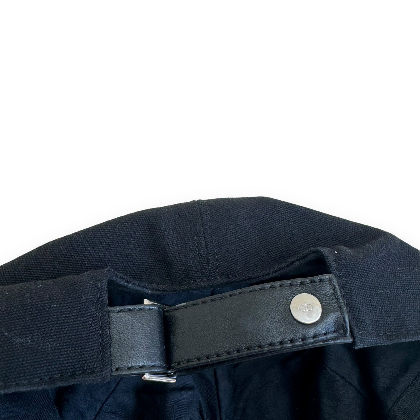 CHRISTIAN DIOR EMBROIDERED BASEBALL CAP BLACK L