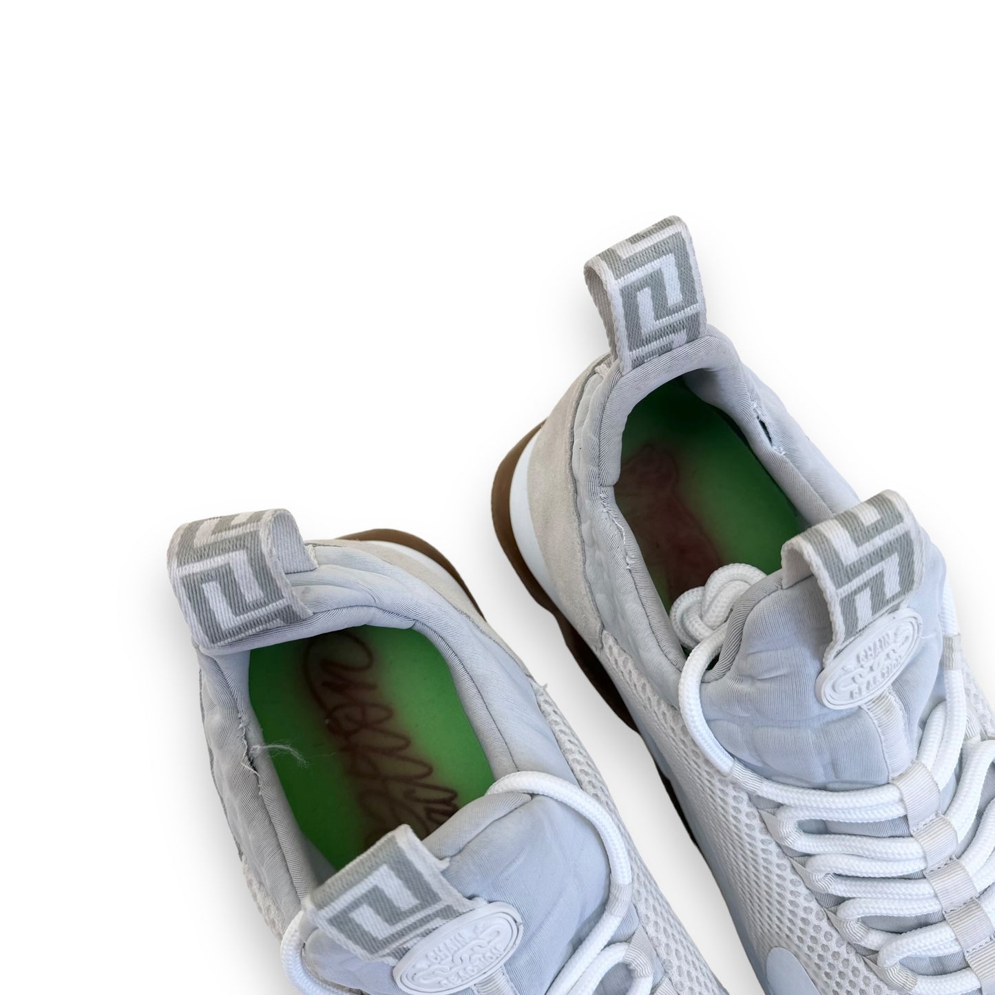 VERSACE CHAIN REACT SNEAKER WHITE UK12