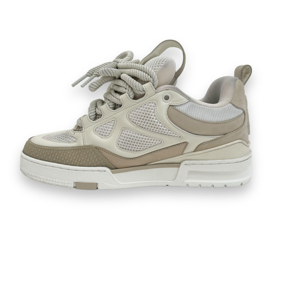 LOUIS VUITTON LV SKATE SNEAKER BEIGE / WHITE UK6