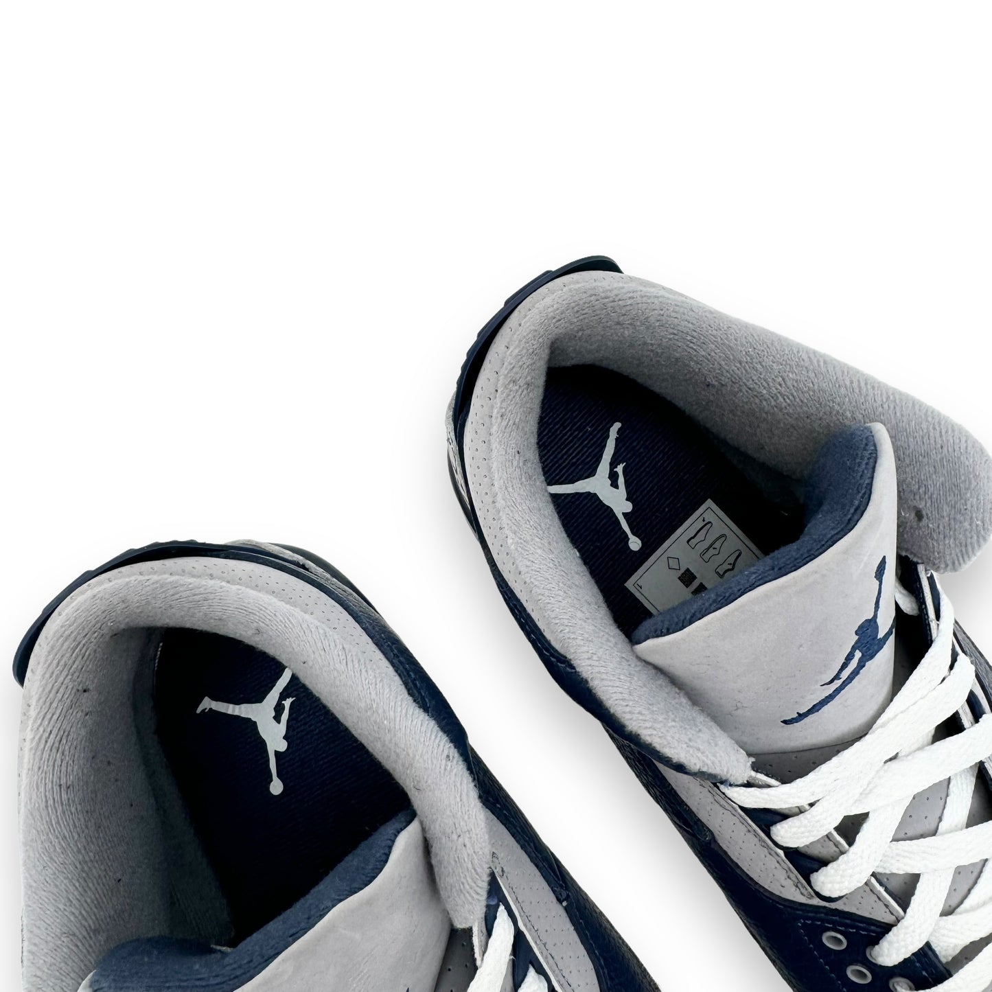 AIR JORDAN 3 RETRO GEORGETOWN SNEAKER NAVY / GREY UK8.5