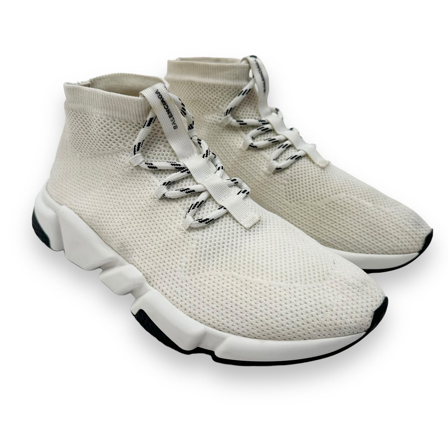 BALENCIAGA SPEED LACE UP SNEAKER WHITE UK9