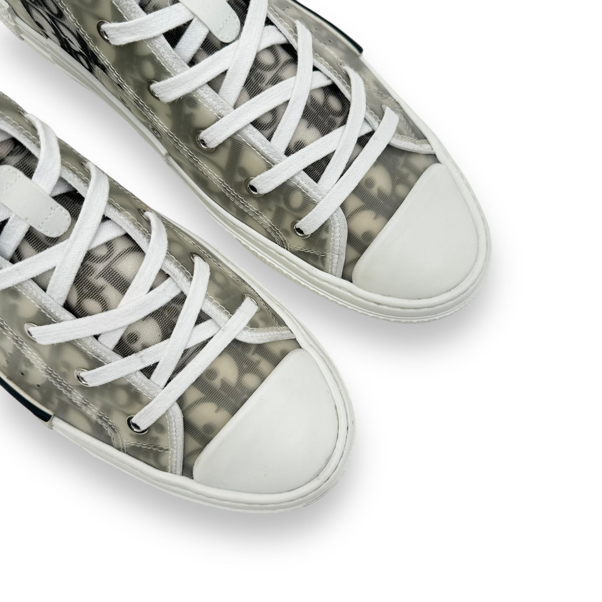 DIOR B23 OBLIQUE HIGH TOP SNEAKER BLACK / WHITE UK10