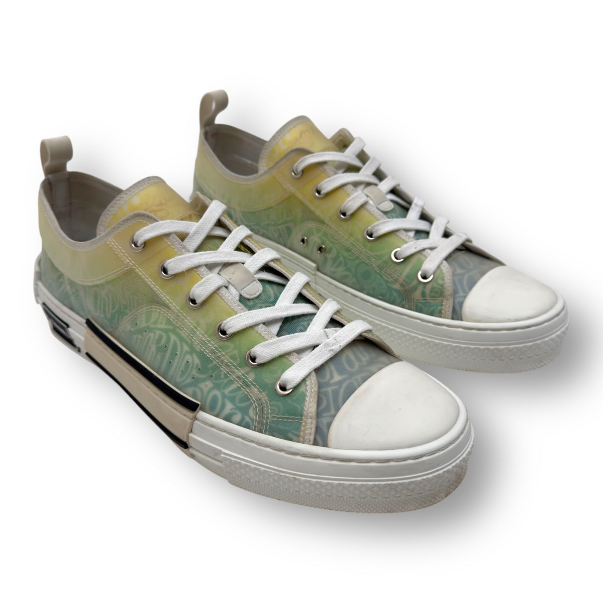 DIOR X SHAWN STUSSY B23 LOW-TOP SNEAKER BLUE / GREEN EU45 / UK11