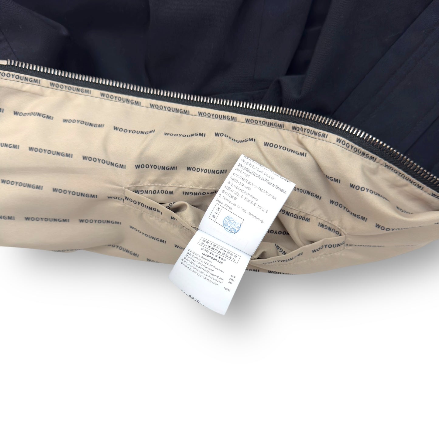 WOOYOUNGMI TRACK JACKET NAVY 48 / M