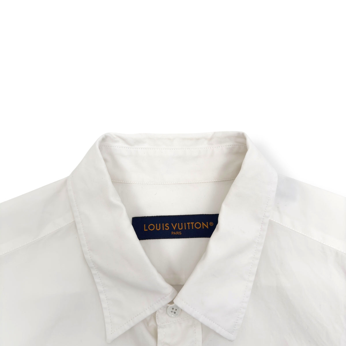 LOUIS VUITTON X SHIRT BY SHIRT LONG SLEEVE SHIRT WHITE / NAVY XL