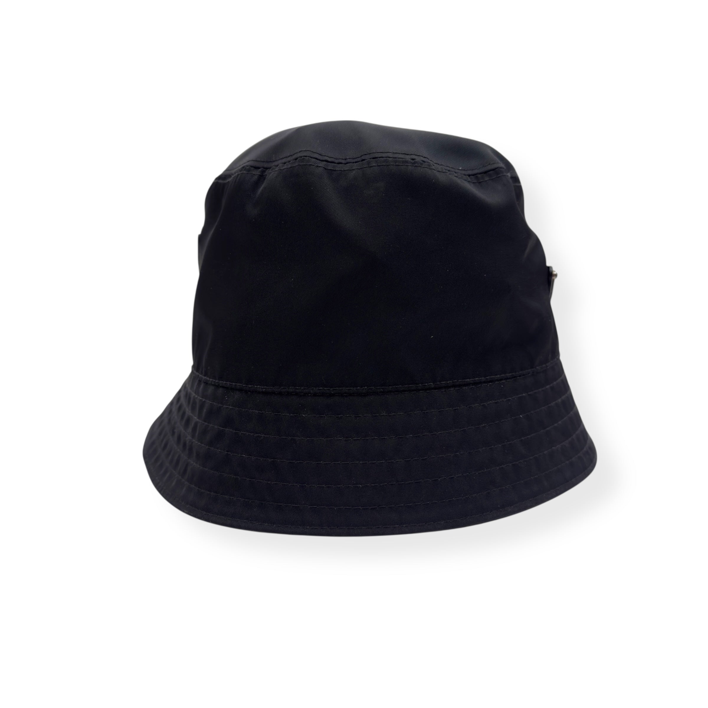 PRADA RE-NYLON BUCKET HAT BLACK M