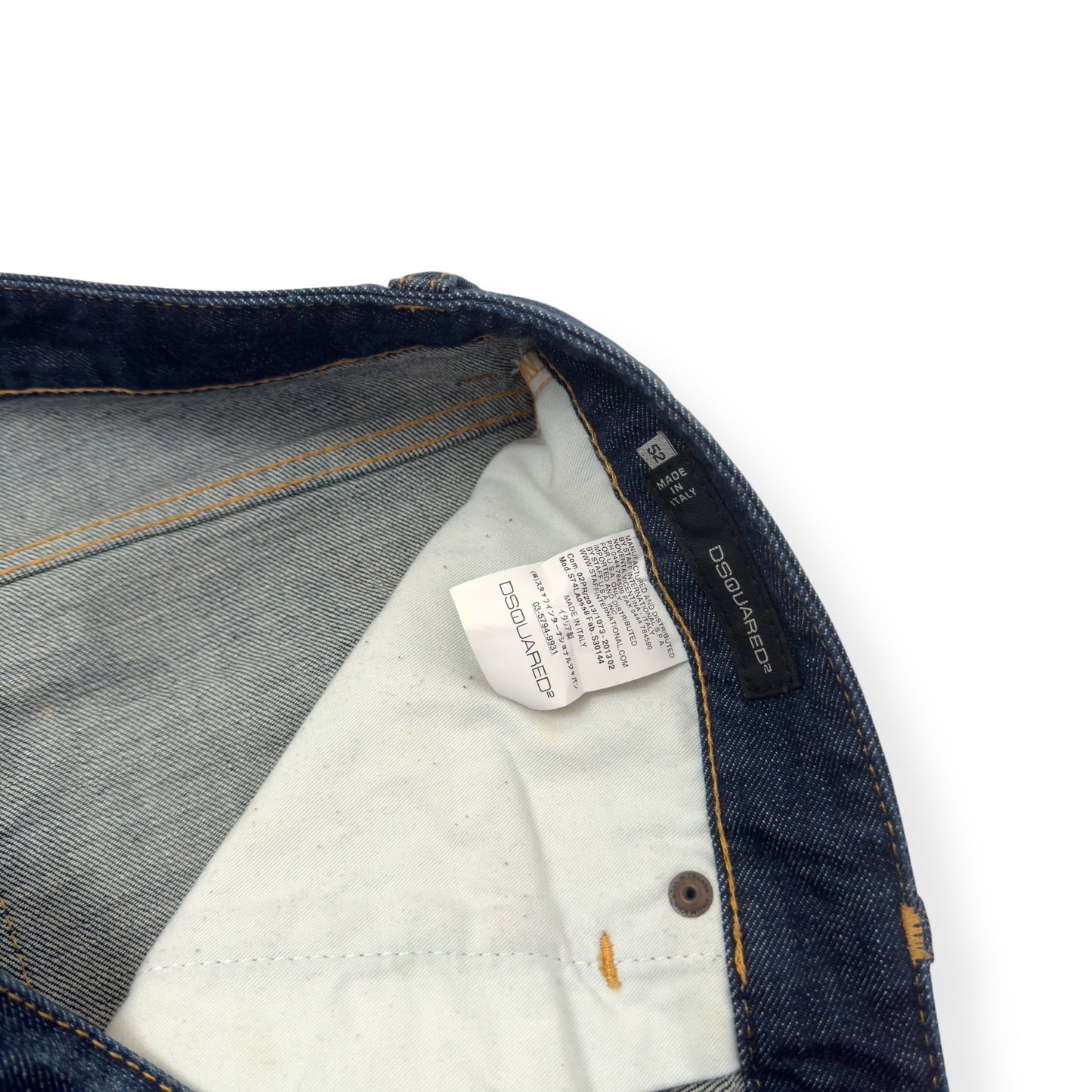 DSQUARED DISTRESSED DENIM JEANS BLUE 52 / XL