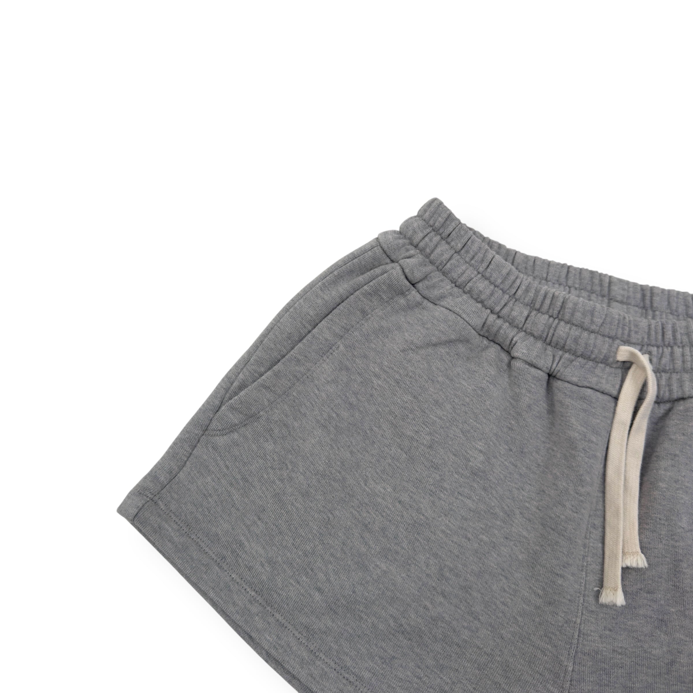 MIU MIU COTTON LOGO SHORTS GREY / BLACK S