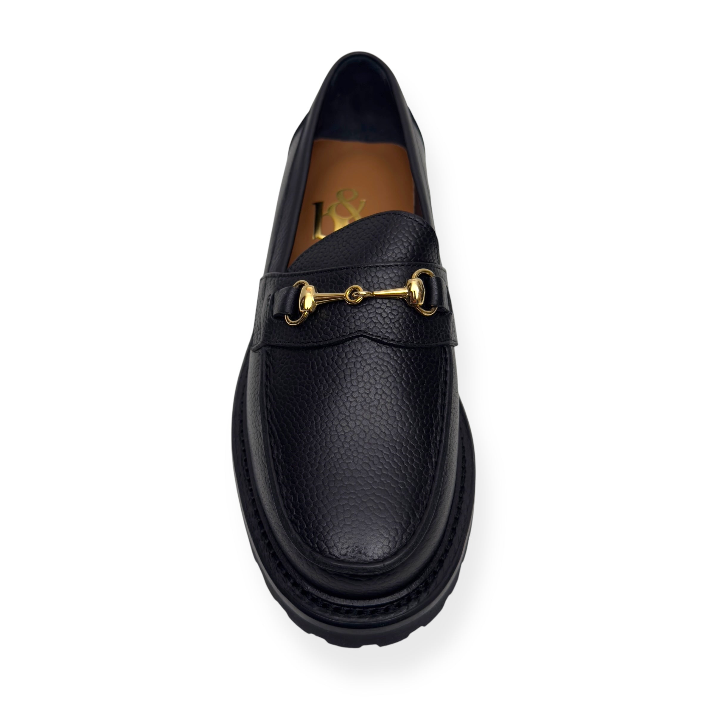 BLACKSTOCK & WEBER THE MASON HORSE BIT LOAFER ONYX US6.5 / UK5.5