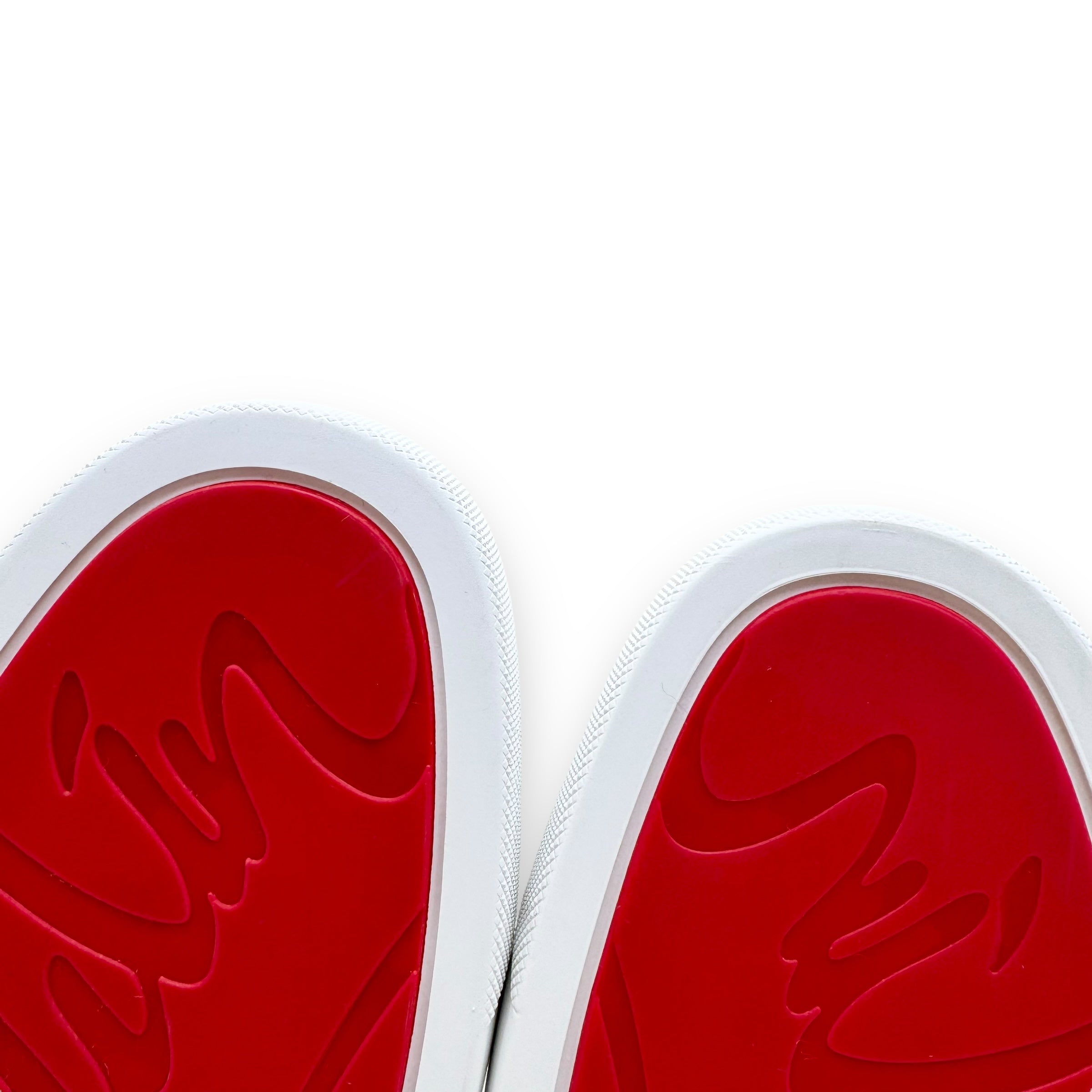 CHRISTIAN LOUBOUTIN LOUIS ORLATO HIGH TOP SNEAKER WHITE / GREY UK9