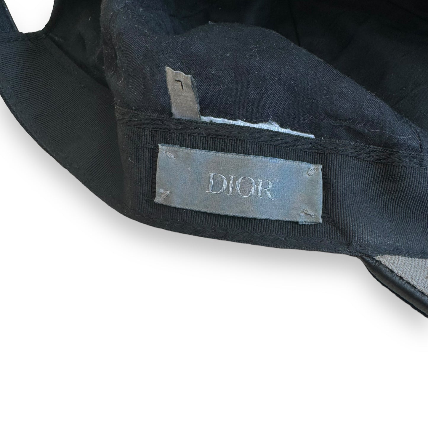 CHRISTIAN DIOR EMBROIDERED BASEBALL CAP BLACK L
