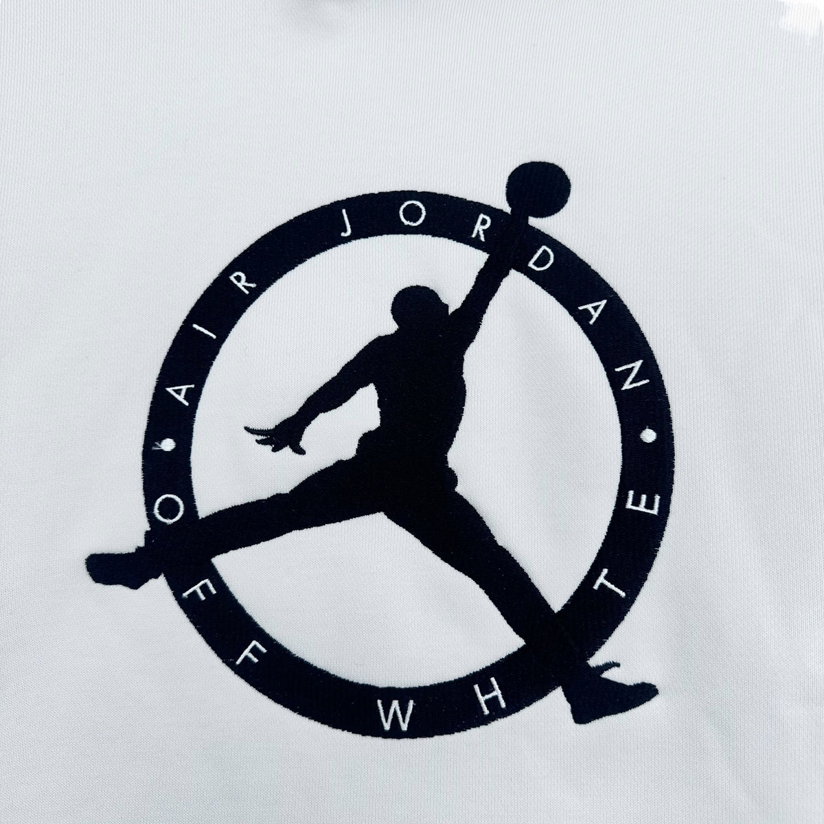 OFF-WHITE X JORDAN HOODIE WHITE / BLACK M