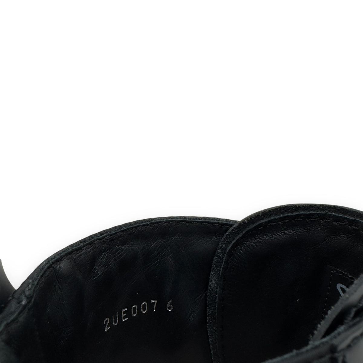 PRADA MONOLITH BRUSHED LEATHER AND RE-NYLON LACE-UP BLACK BOOTS UK6