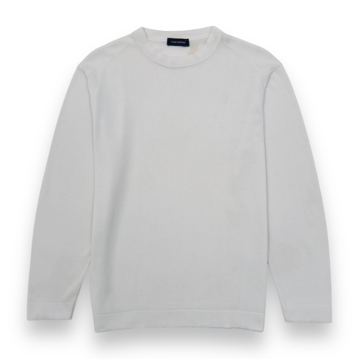 THOM SWEENEY COTTON LONG SLEEVE T-SHIRT WHITE M