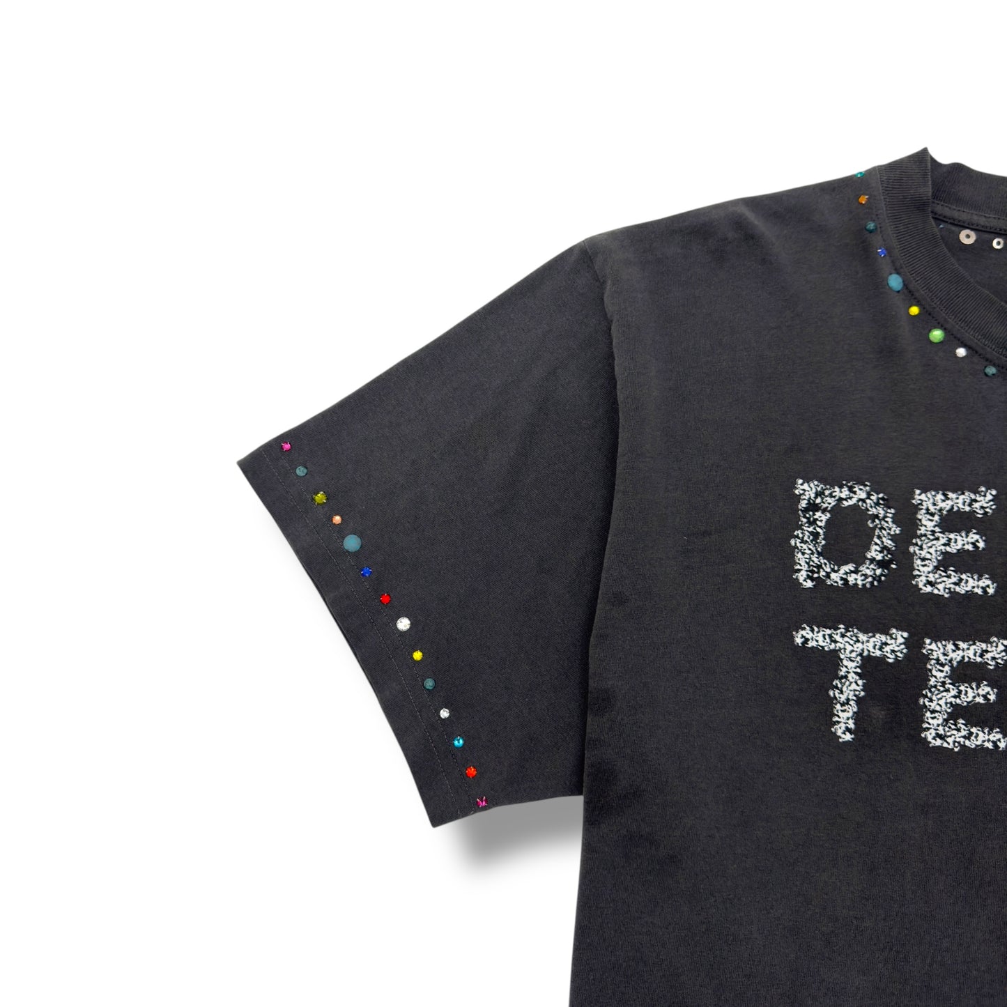 DENIM TEARS X DOVER STREET MARKET RHINESTONE WREATH T-SHIRT GREY XL