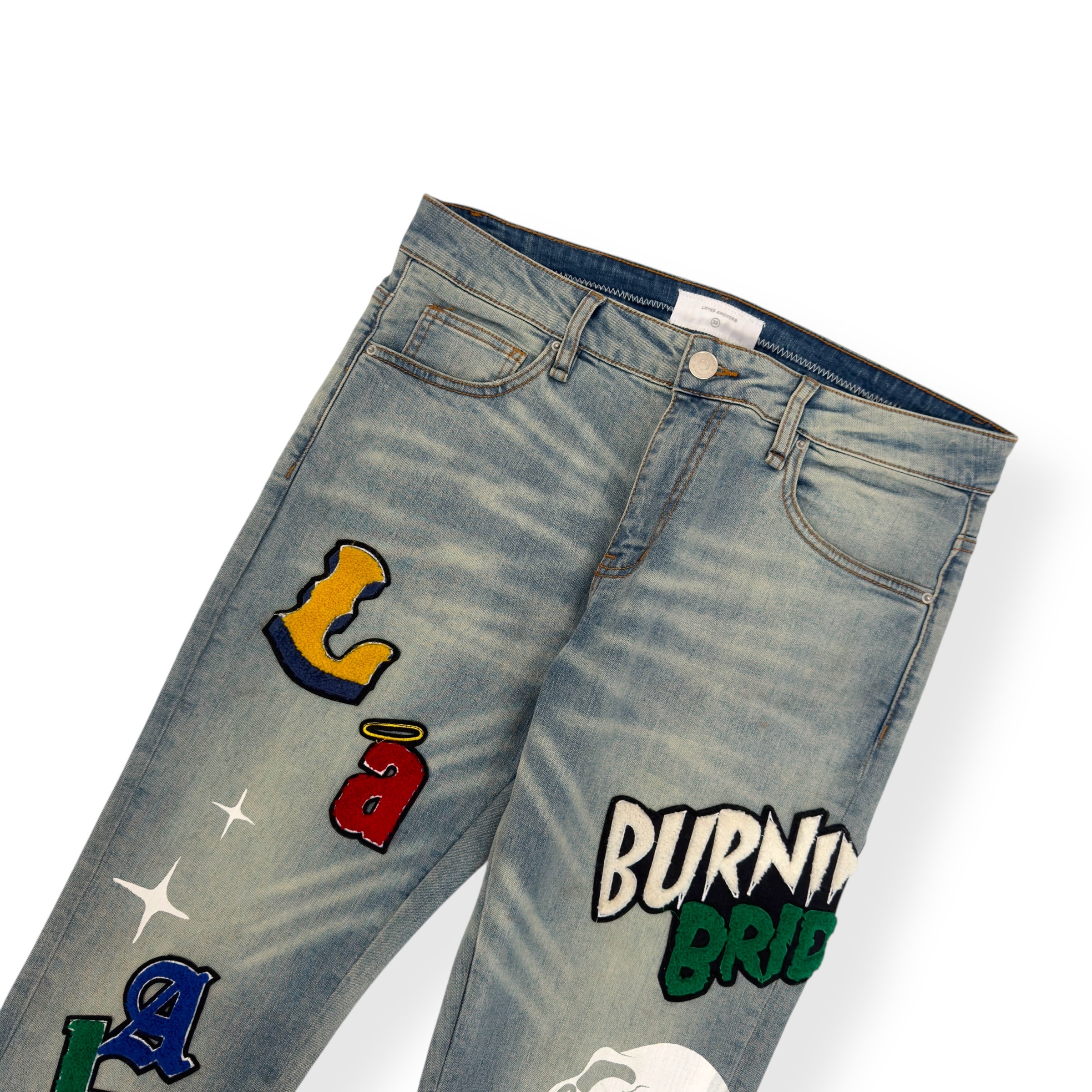 LIFTED ANCHORS BOULEVARD DENIM JEANS BLUE W32”