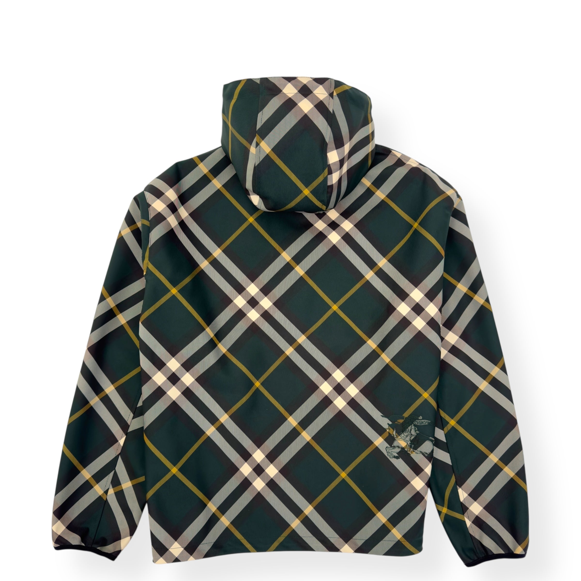 BURBERRY CHECK PRINTED JACKET GREEN L