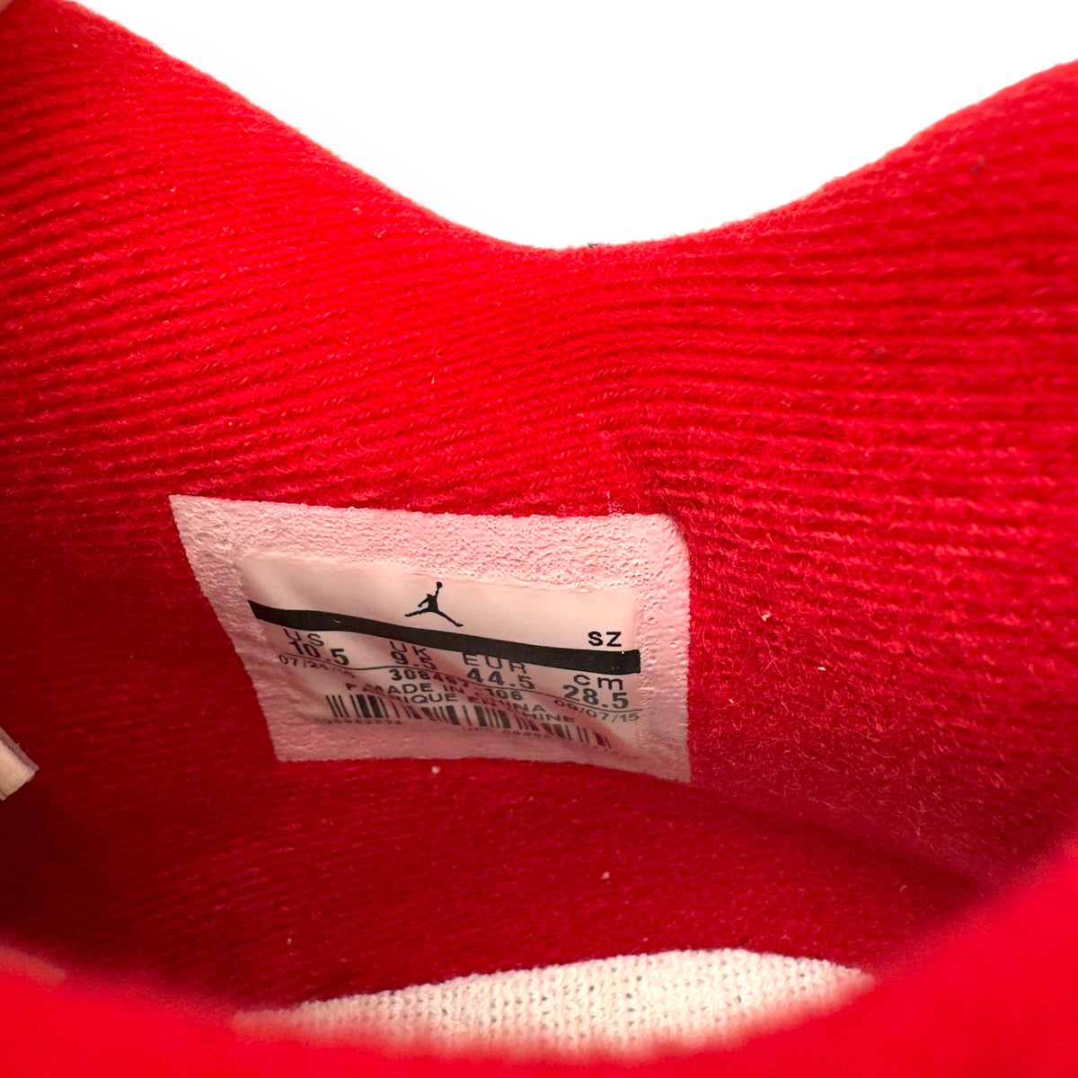 JORDAN 4 RETRO SNEAKER ALTERNATE 89 RED / WHITE UK9.5