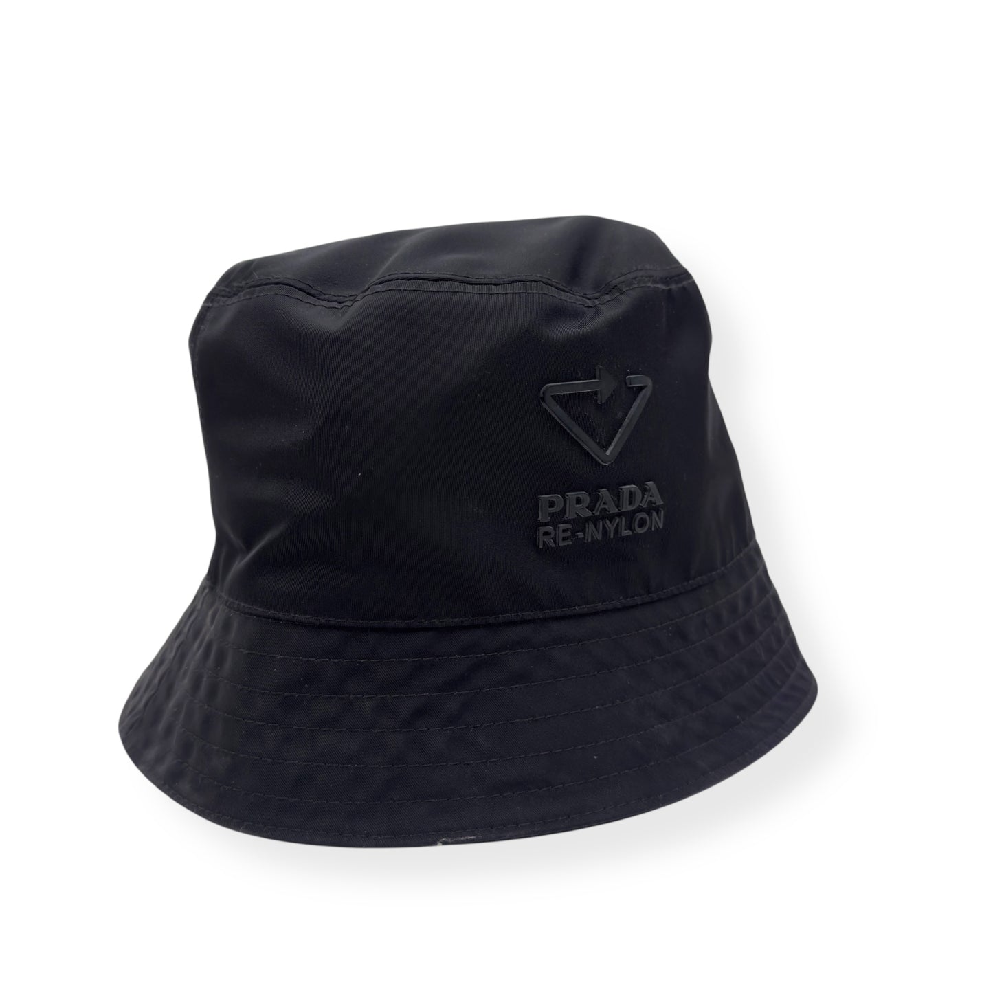 PRADA RE-NYLON BUCKET HAT BLACK M