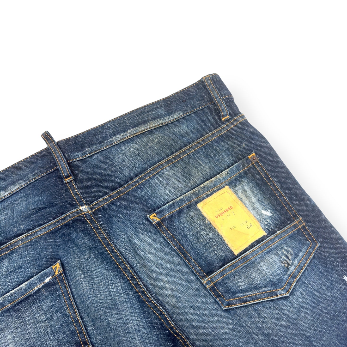 DSQUARED DISTRESSED DENIM JEANS BLUE 52 / XL