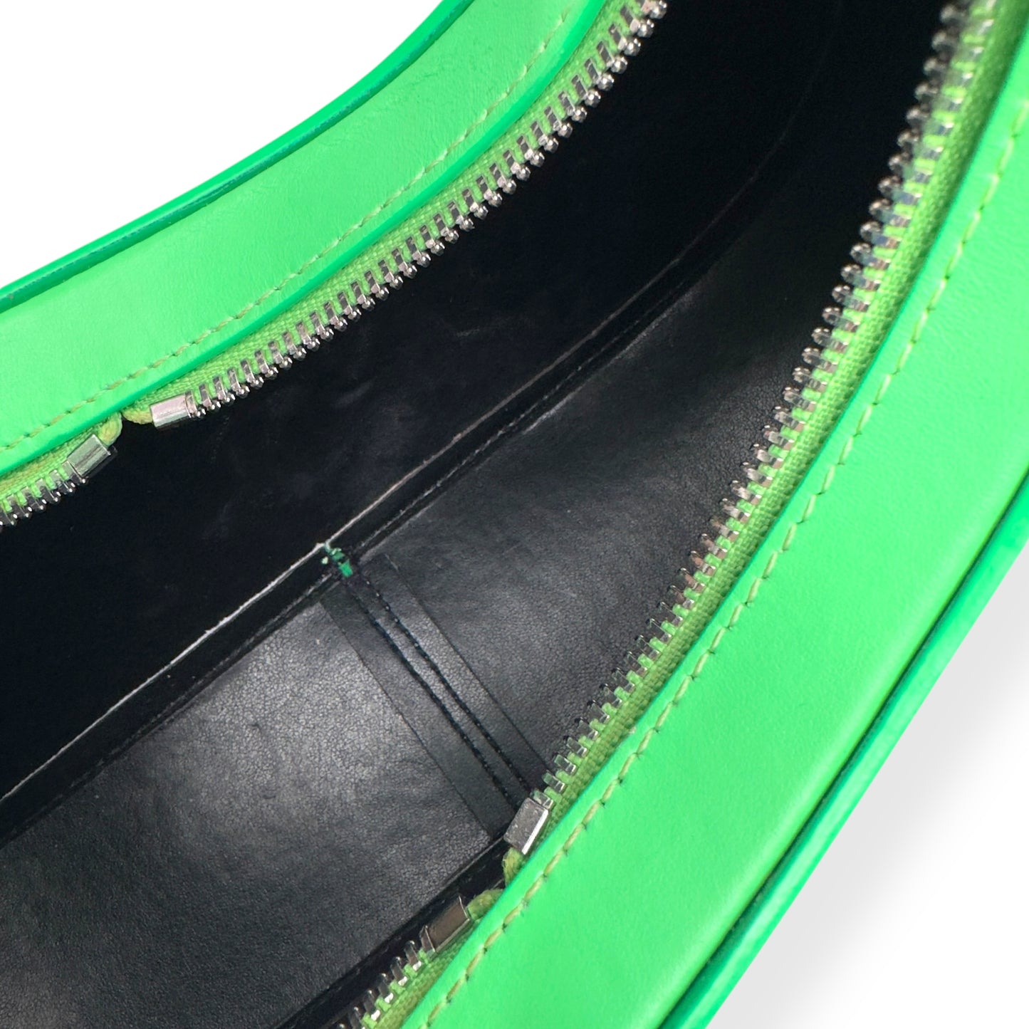 COPERNI SWIPE LEATHER TOP HANDLE BAG GREEN S