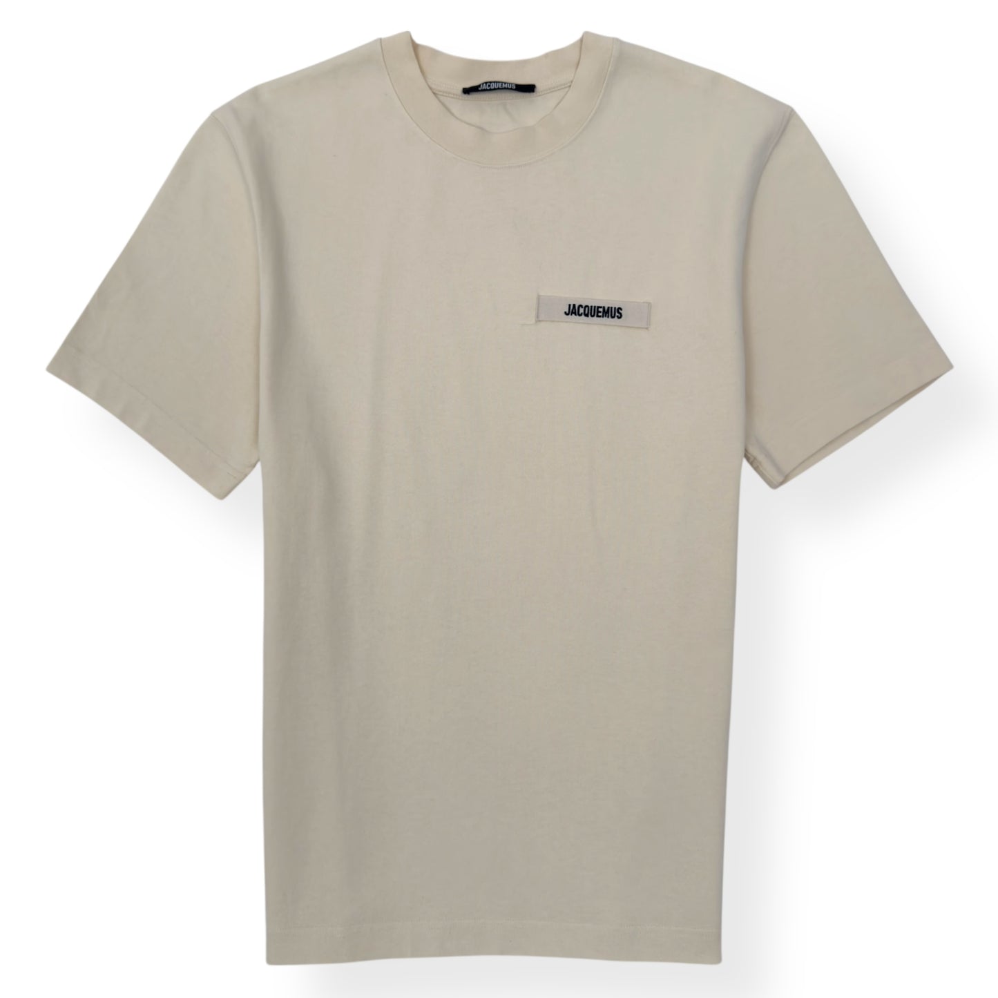 JACQUEMUS LE T-SHIRT COTTON T-SHIRT CREAM L