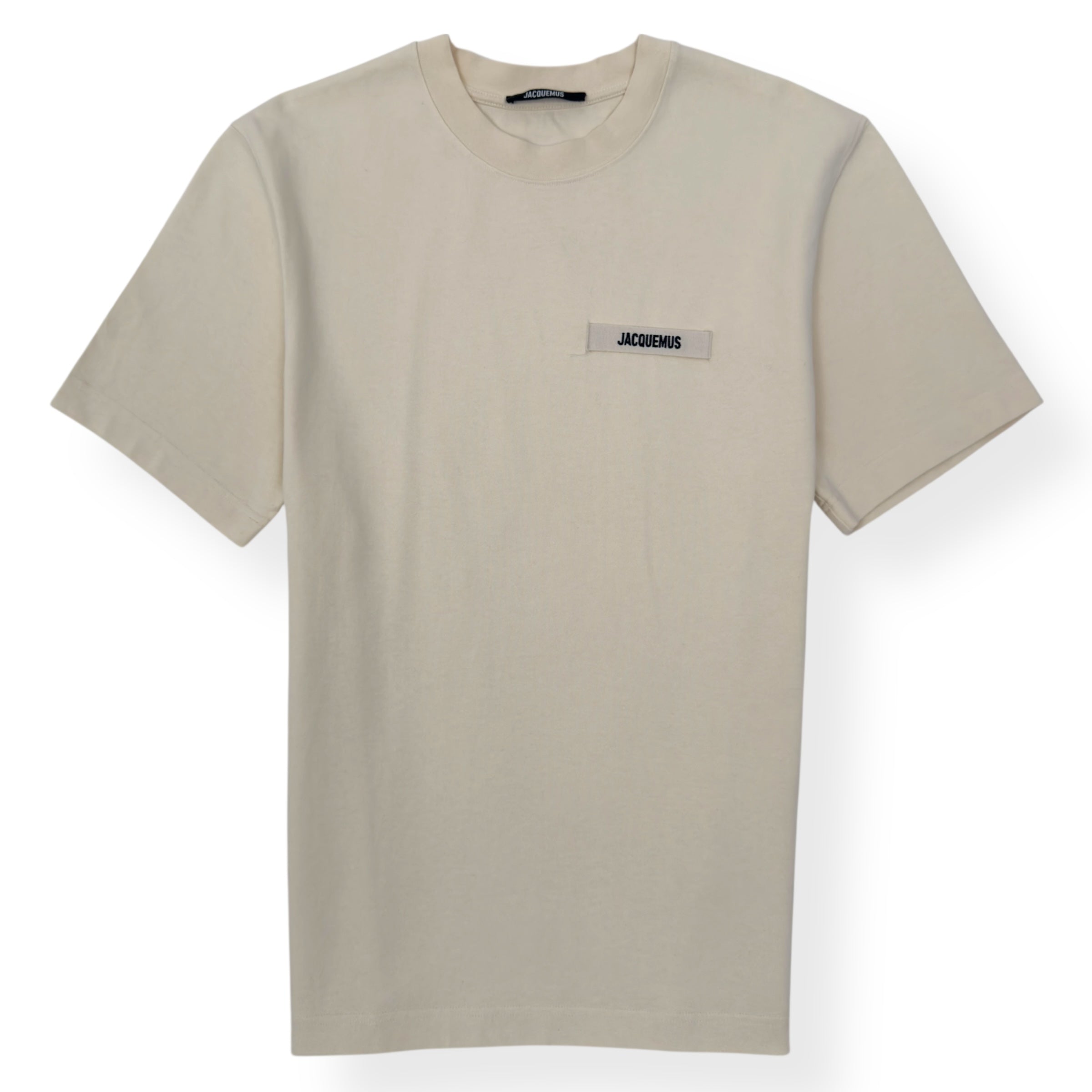JACQUEMUS LE T-SHIRT COTTON T-SHIRT CREAM L