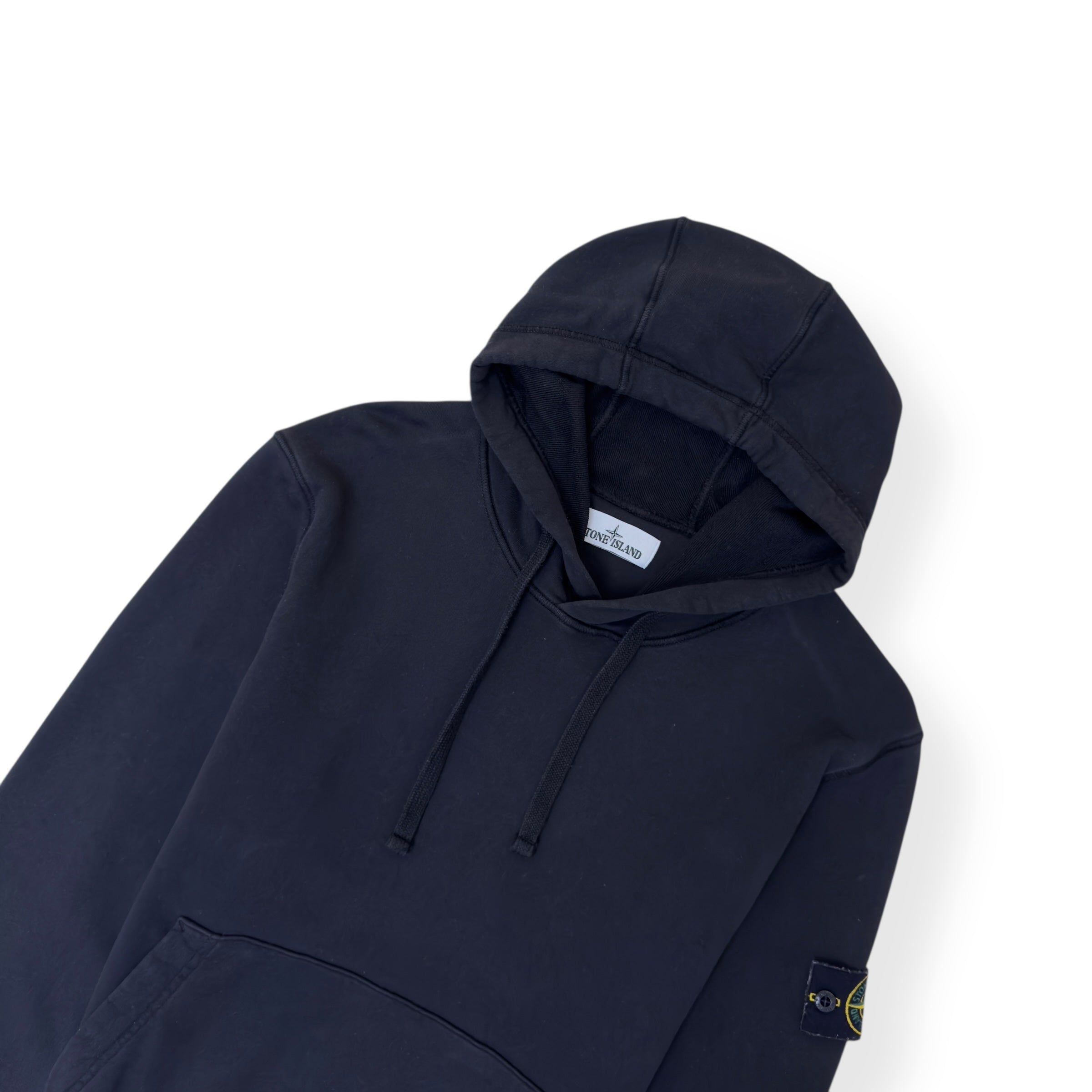 STONE ISLAND HOODIE BLACK L