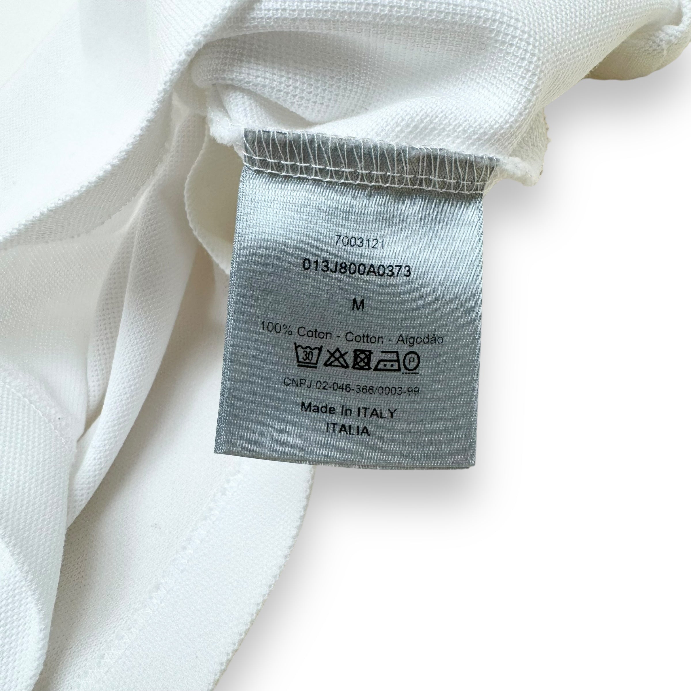 DIOR CD POLO SHIRT WHITE M