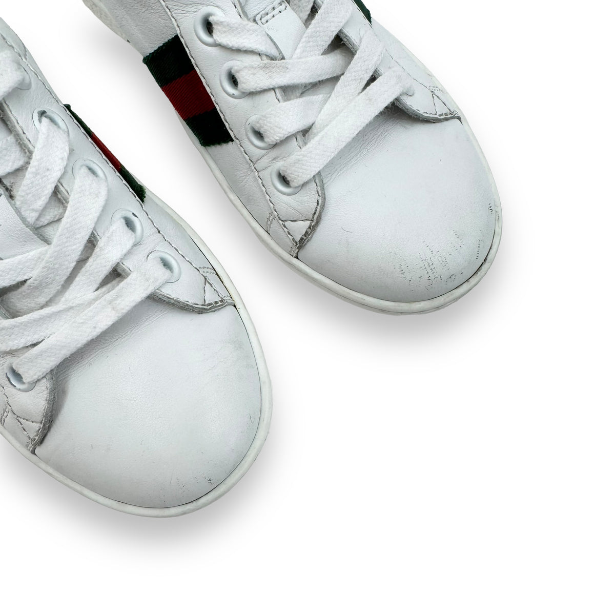 GUCCI ACE LEATHER SNEAKER WHITE UK11.5