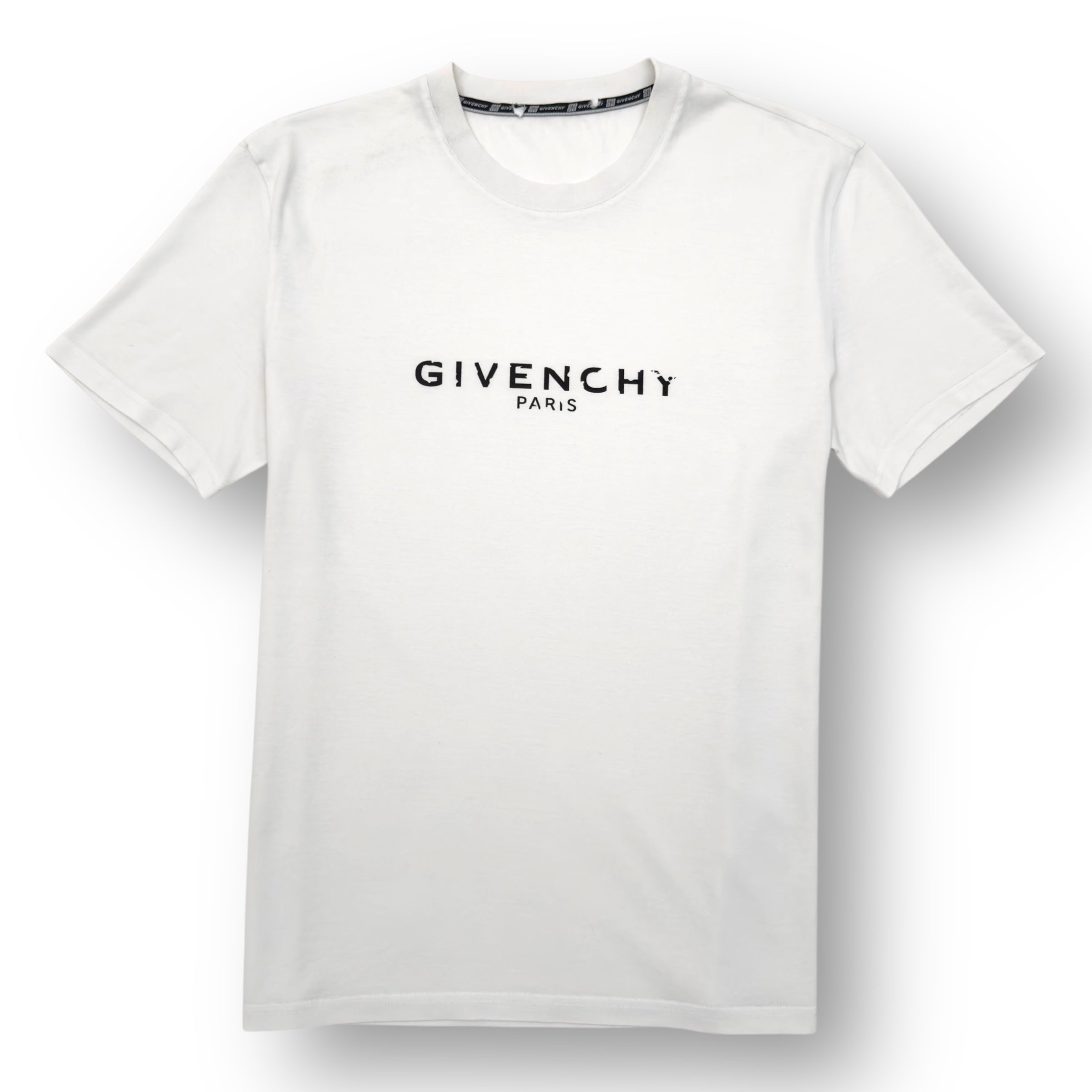 GIVENCHY LOGO-PRINT COTTON T-SHIRT WHITE L