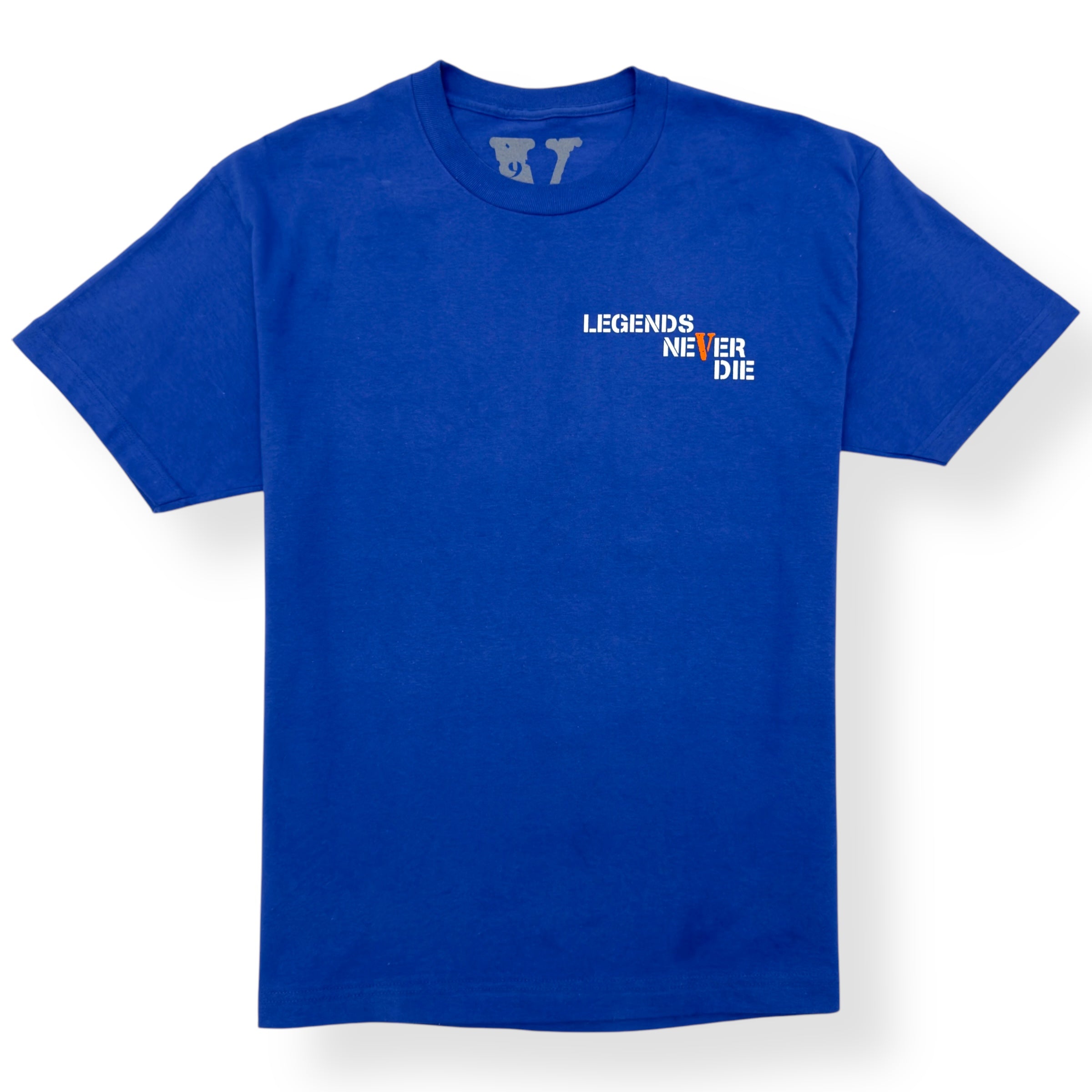 VLONE X JUICE WORLD T-SHIRT BLUE / ORNAGE L