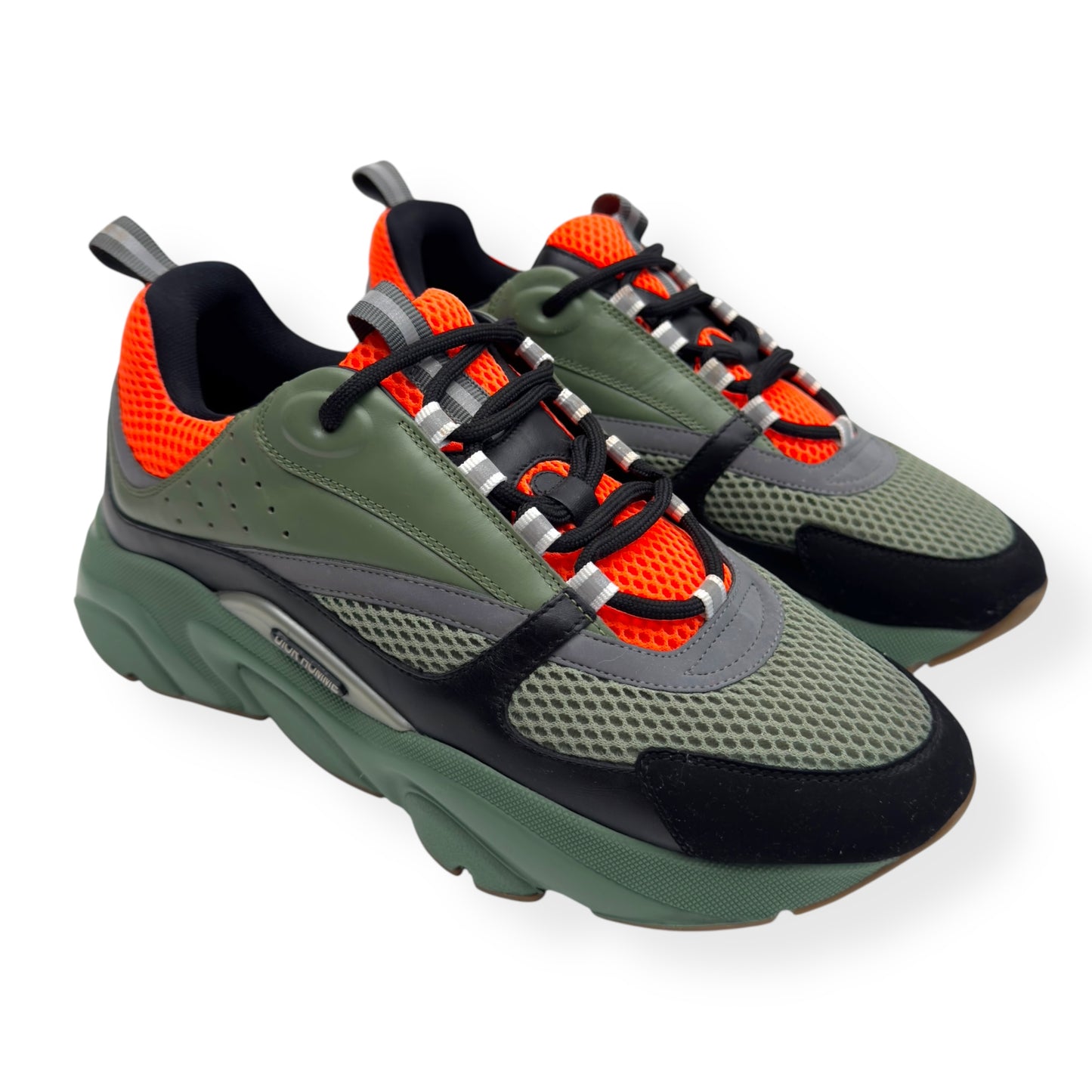 DIOR B22 SNEAKER GREEN / ORANGE UK10