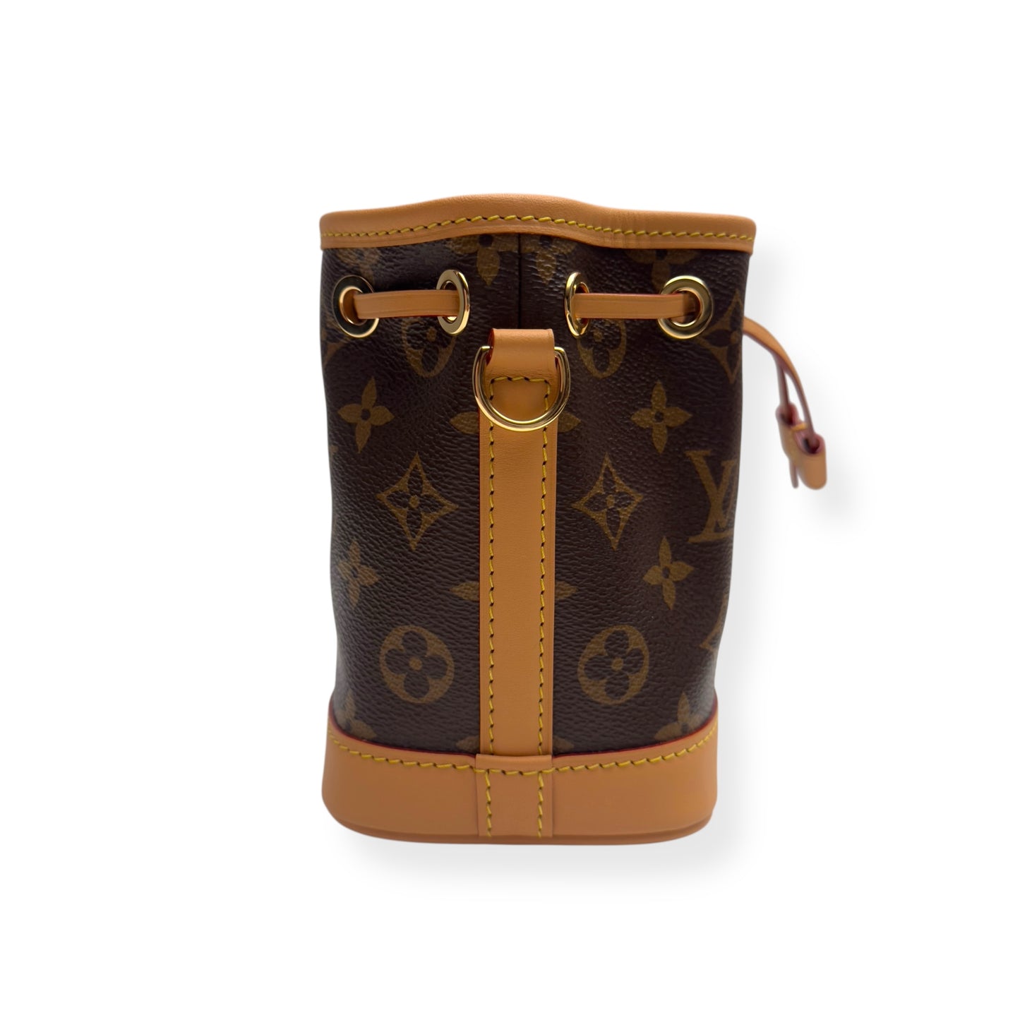 LOUIS VUITTON NANO NOÉ MONOGRAM CANVAS BAG BROWN MINI