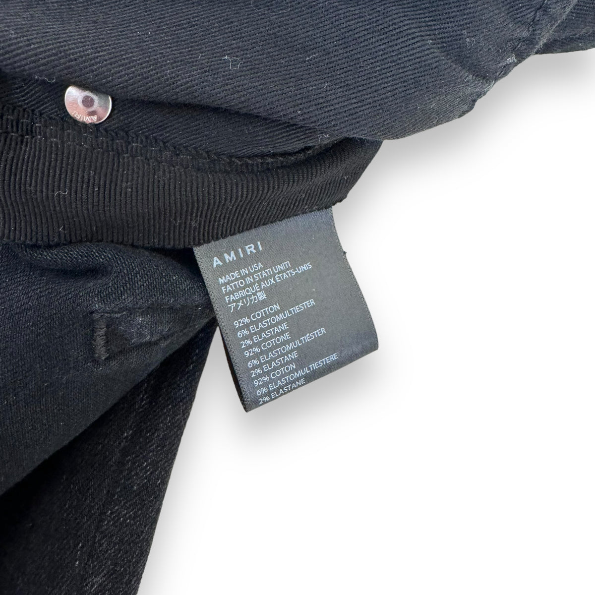 AMIRI WASHED DENIM JEANS BLACK 31W
