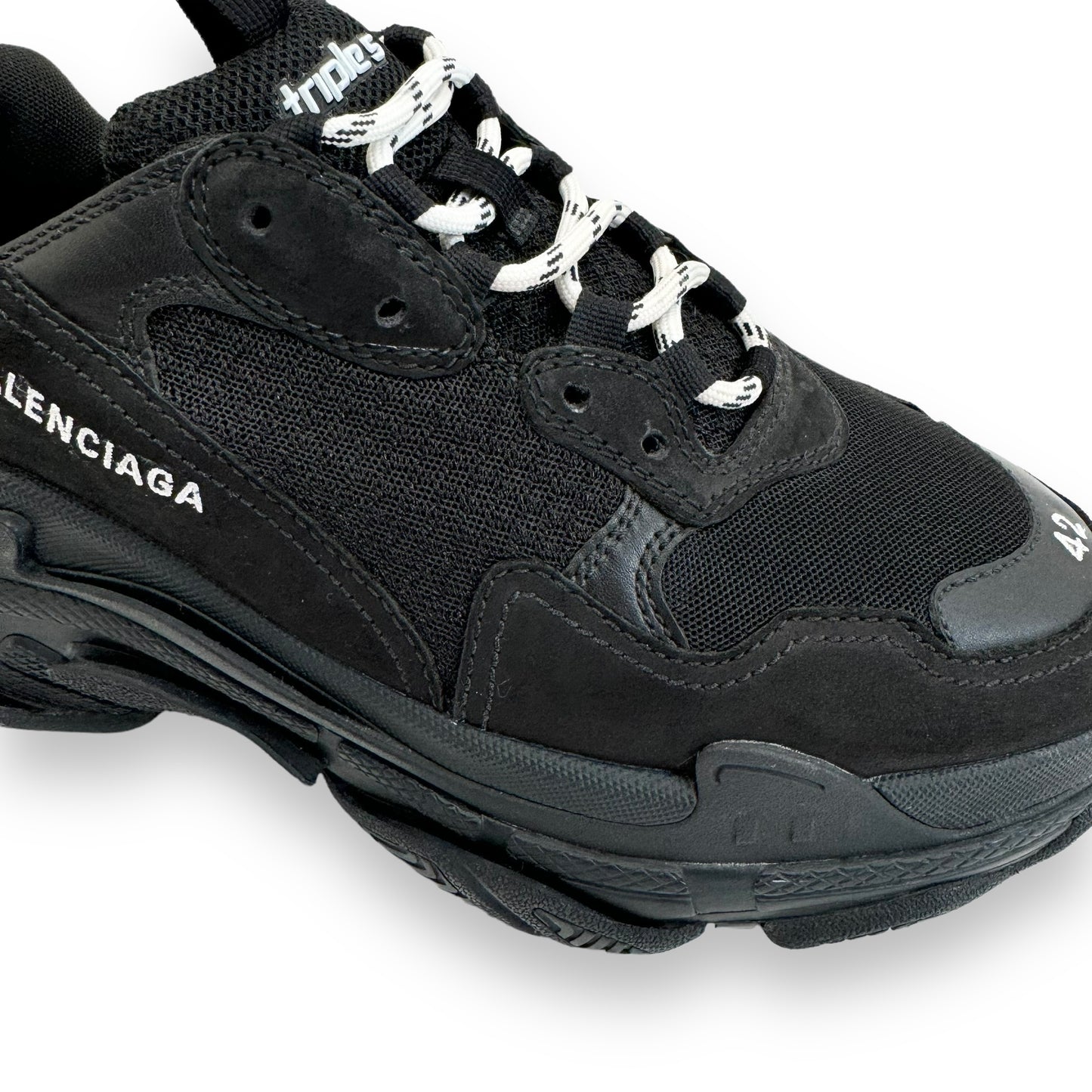 BALENCIAGA TRIPLE S SNEAKER BLACK UK8