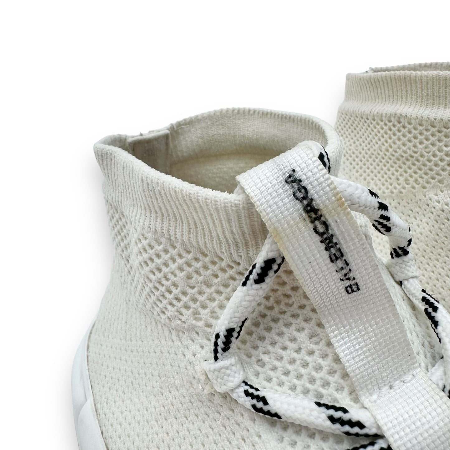 BALENCIAGA SPEED LACE UP SNEAKER WHITE UK9